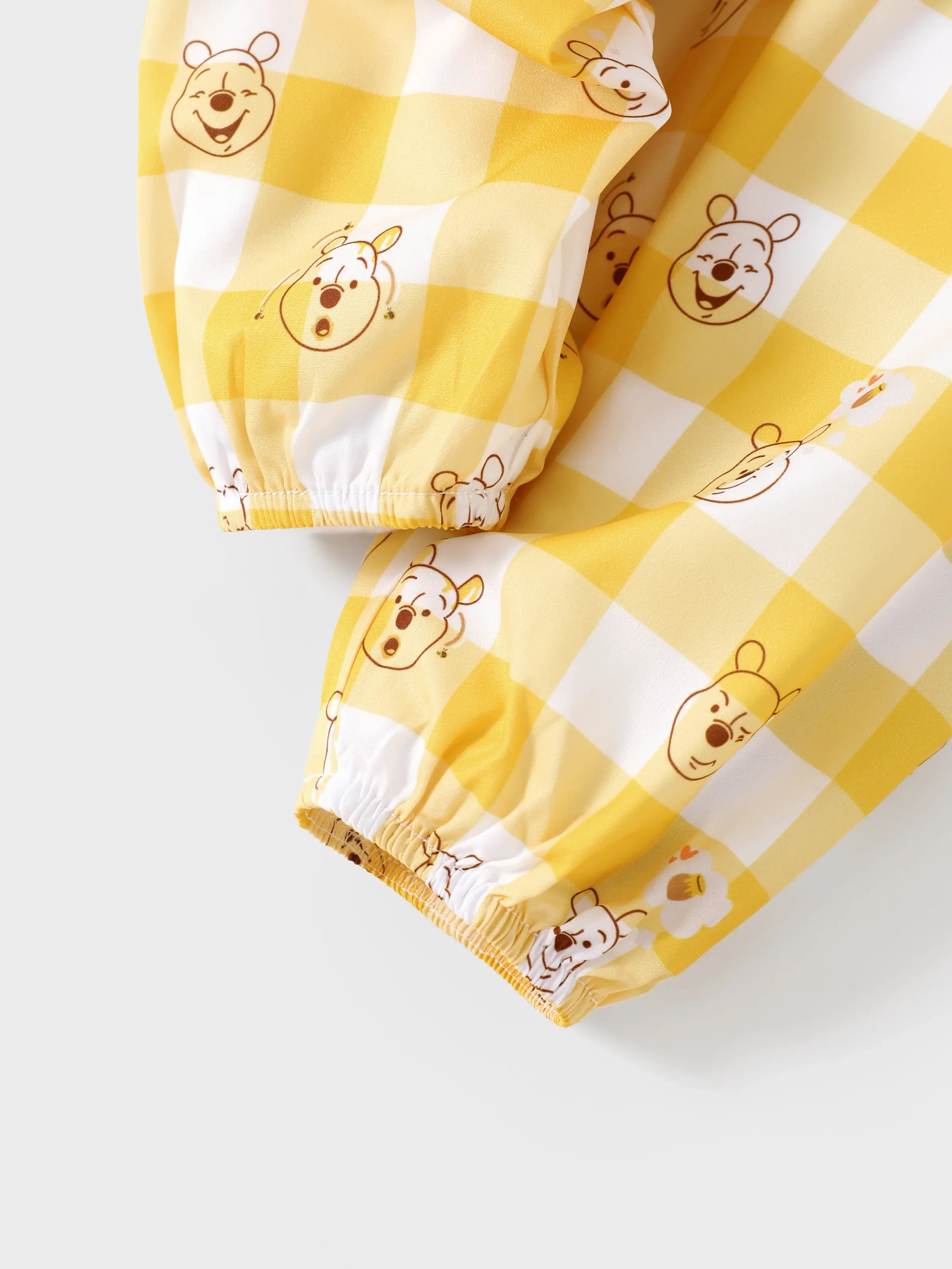 Disney Winnie the Pooh Baby Girl 3pcs Ruffled Romper and Pants with Headband Set Ginger - Image 12