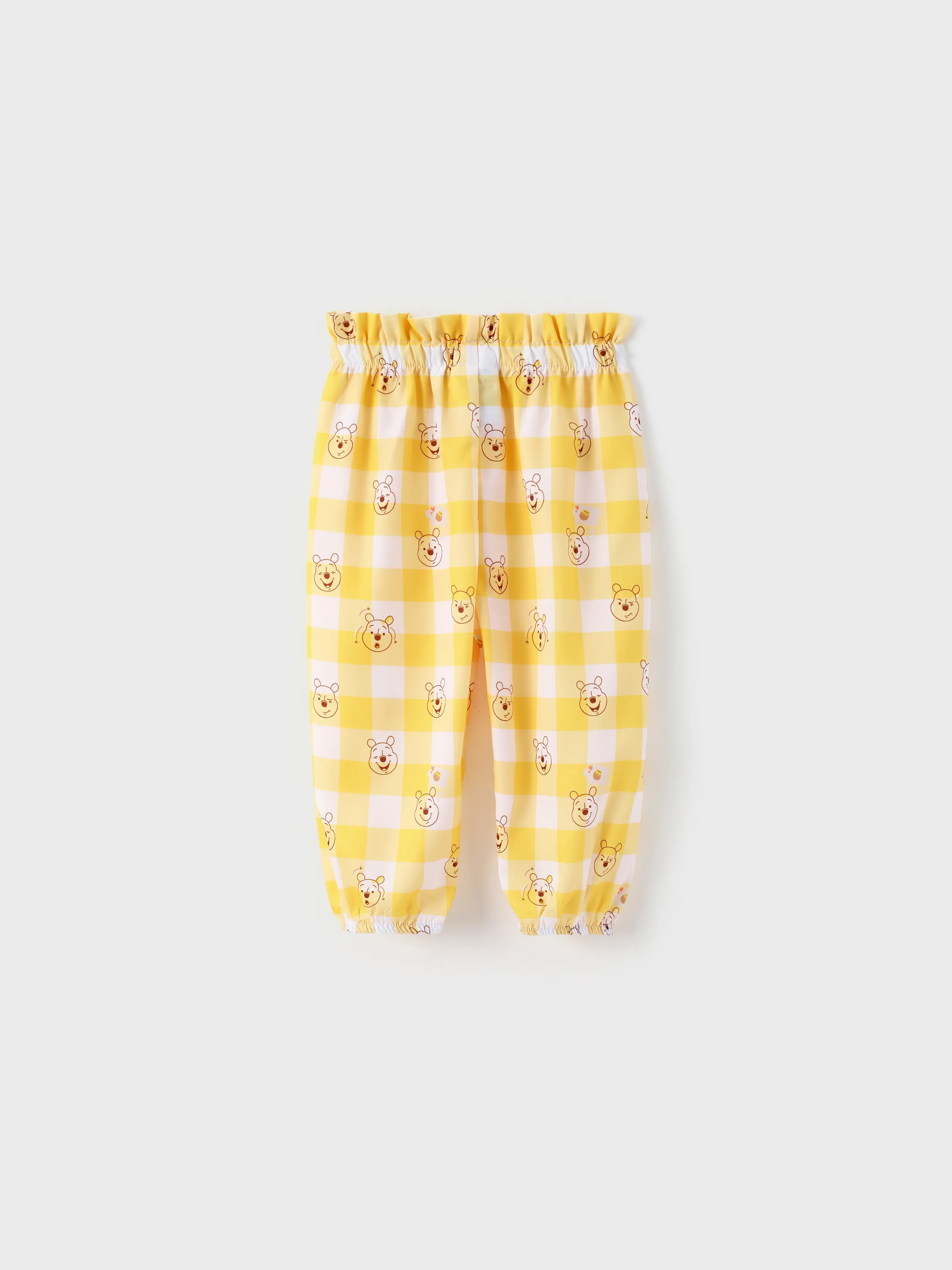 Disney Winnie the Pooh Baby Girl 3pcs Ruffled Romper and Pants with Headband Set Ginger - Image 7