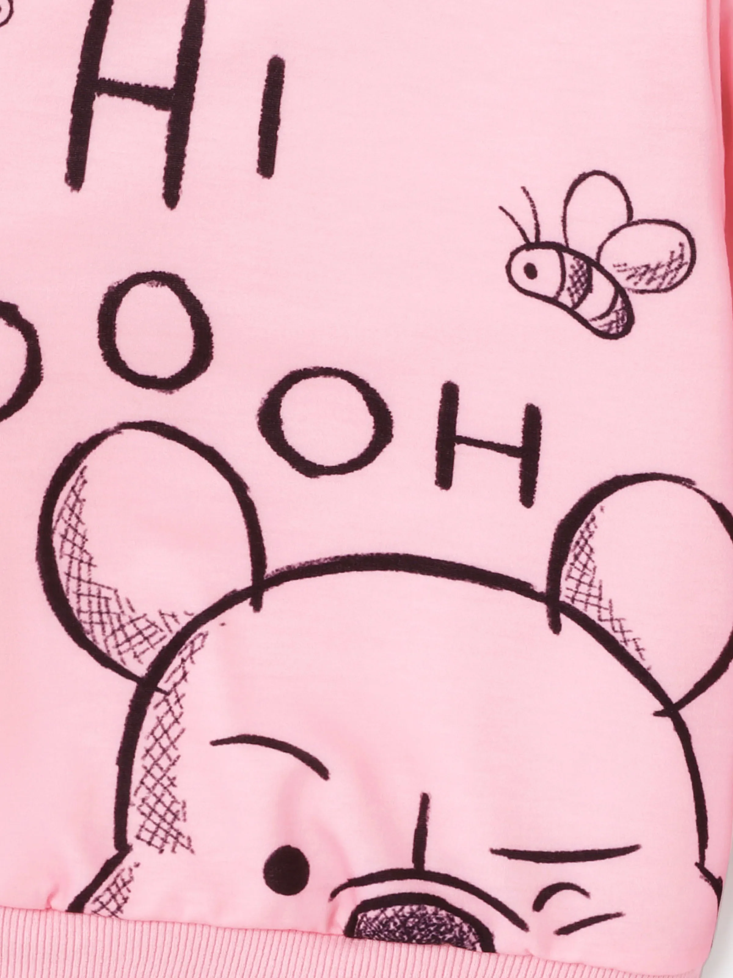 Disney Winnie the Pooh Toddler Girl Character Print Long-sleeve Sweatshirt Pink - Image 5