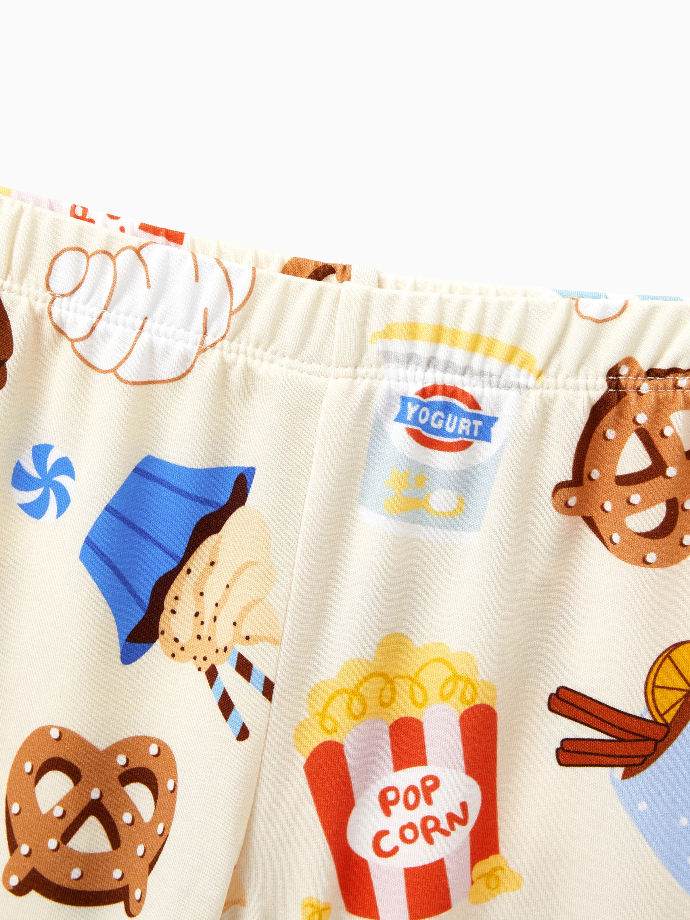 Family Matching Bamboo Pajamas Buttery Soft Bamboo Viscose PJs for Men Women Kids Toddler Baby, Cozy Dessert Print Short-sleeve Sleepwear Blue - Image 15