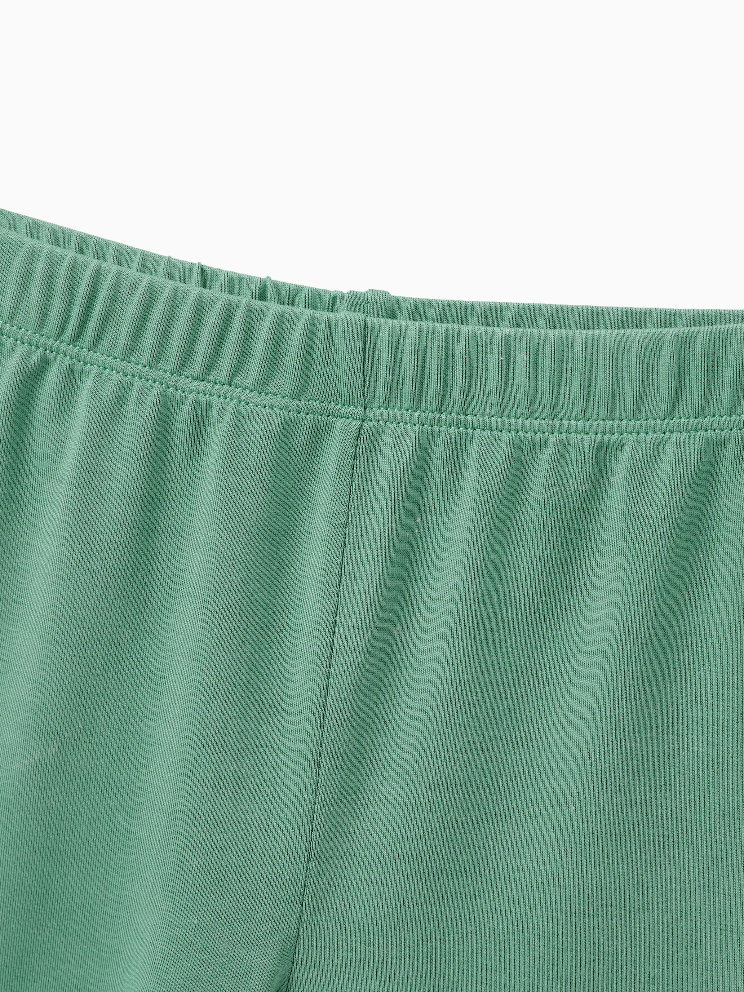Family Matching Bamboo Pajamas Buttery Soft Bamboo Viscose PJs for Men Women Kids Toddler Baby, Solid Color Short Sleeve Shirt & Shorts Sleepwear Green - Image 11