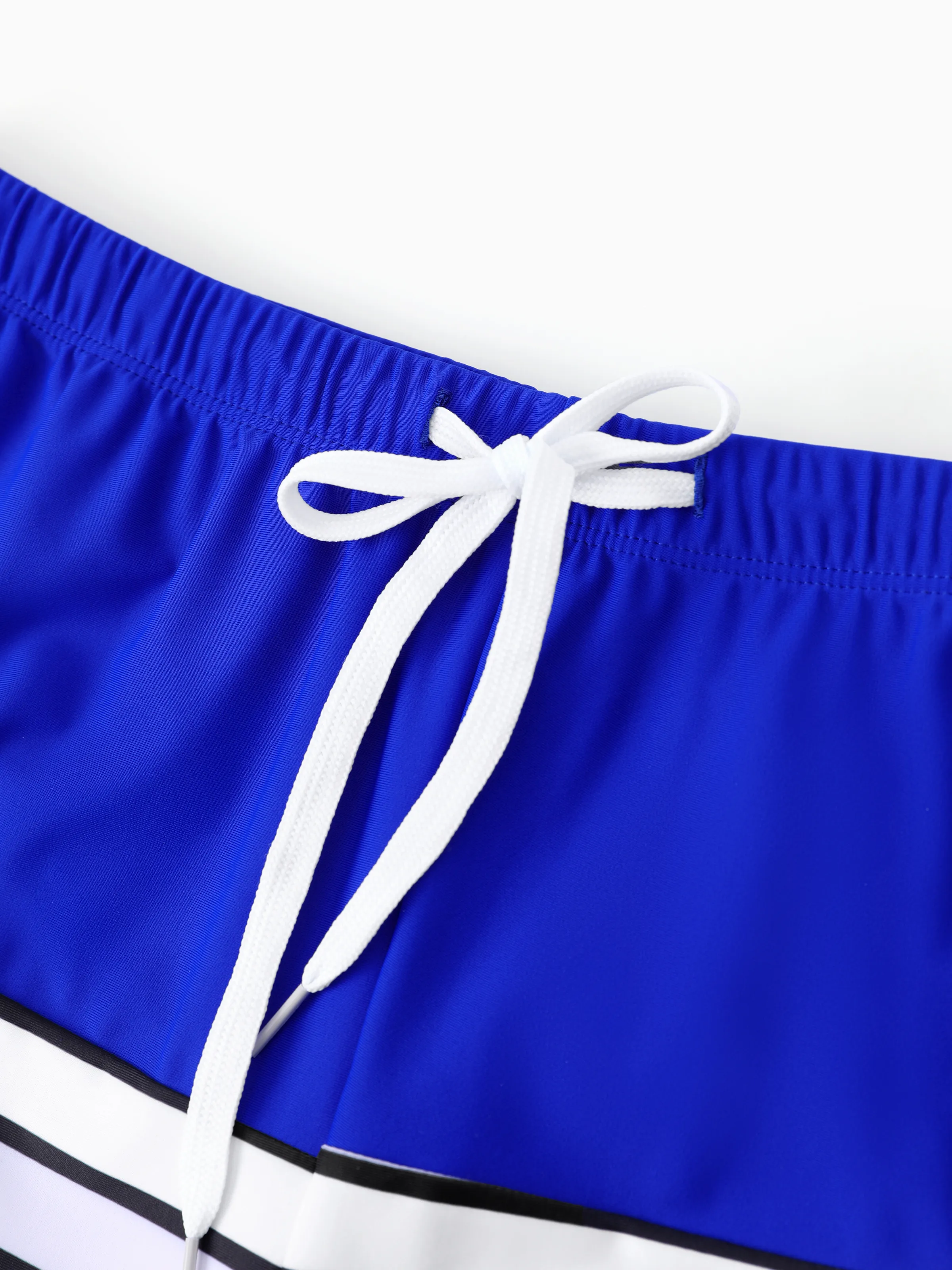 Family Matching Blue Drawstring Swim Trunks or Blue One-Piece Strap Swimsuit
 Blue - Image 19