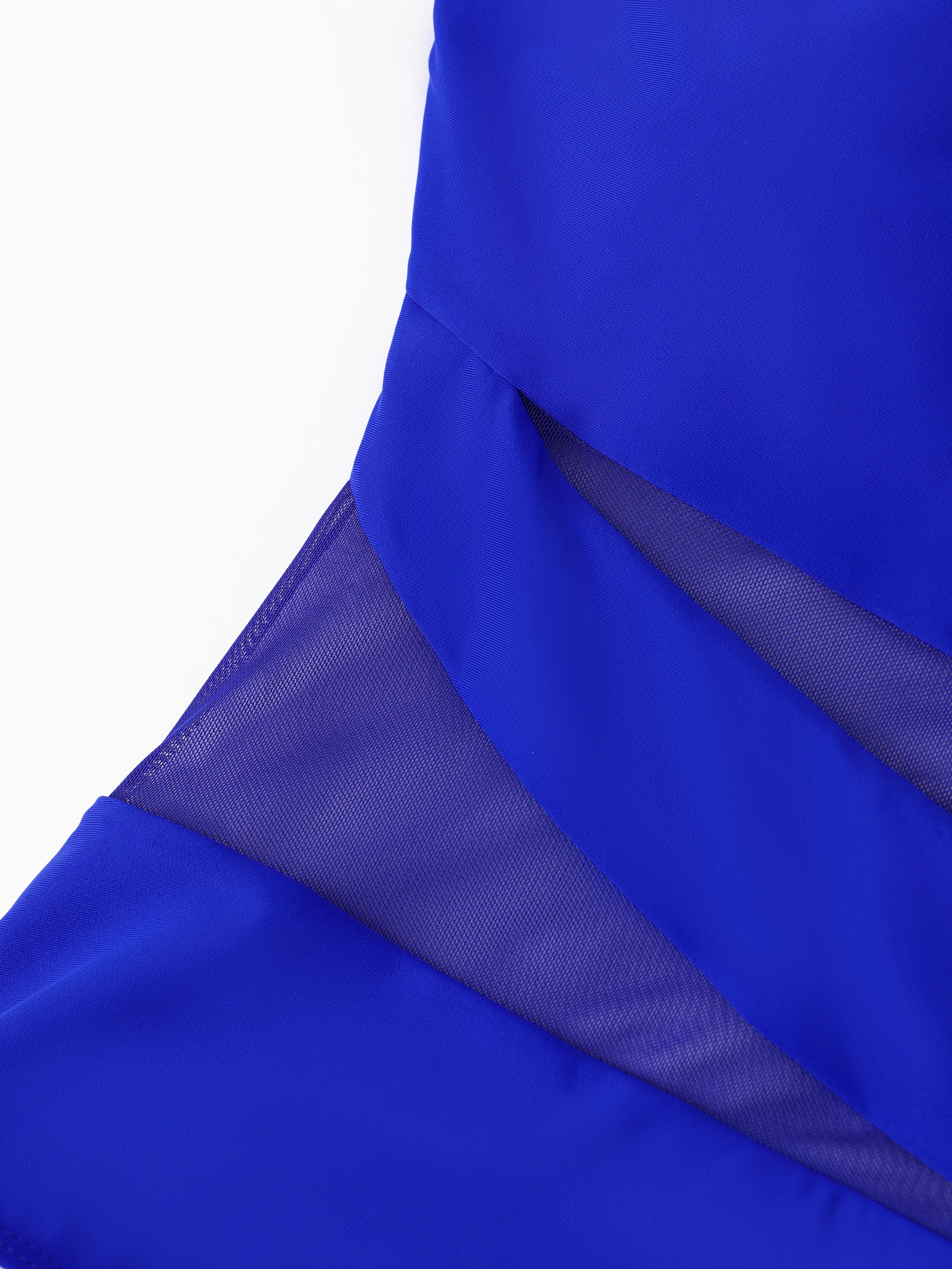 Family Matching Blue Drawstring Swim Trunks or Blue One-Piece Strap Swimsuit
 Blue - Image 4