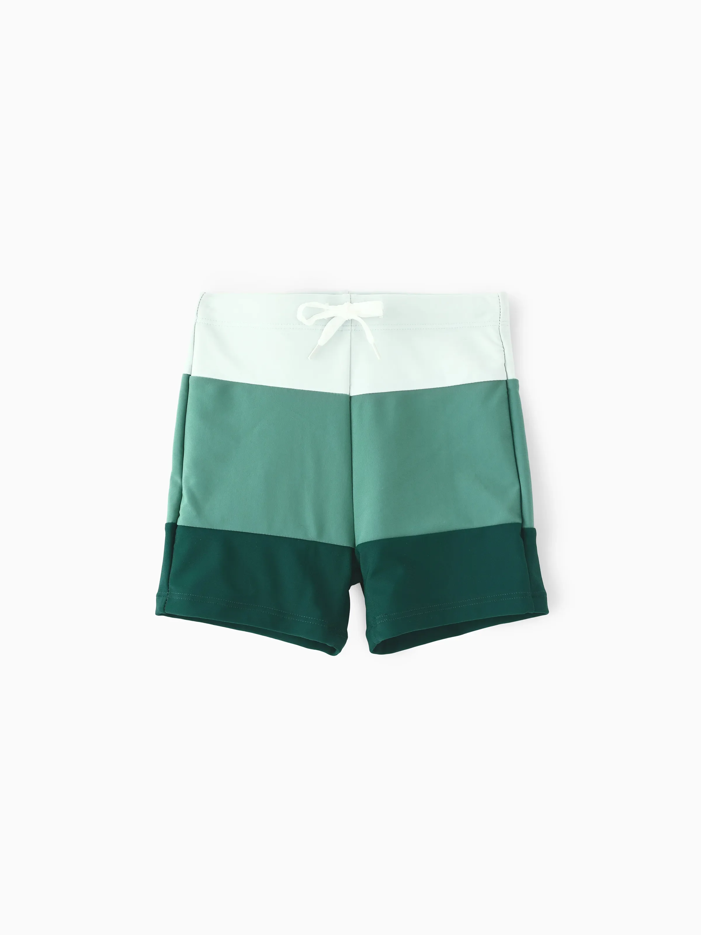 Family Matching Colorblock Swim Trunks or Wrap Side V-Neck Swimsuit MultiColour - Image 8