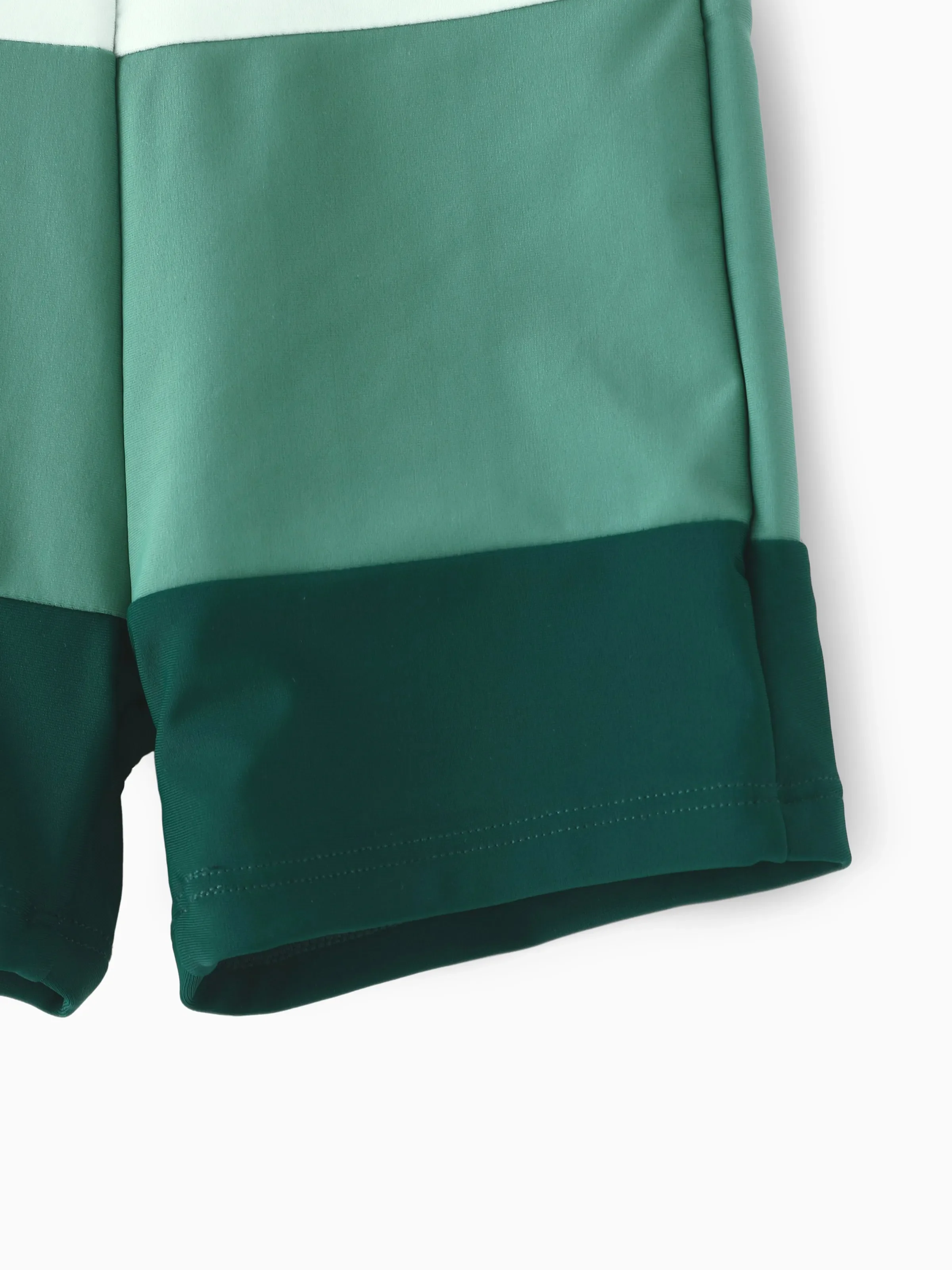Family Matching Colorblock Swim Trunks or Wrap Side V-Neck Swimsuit MultiColour - Image 9