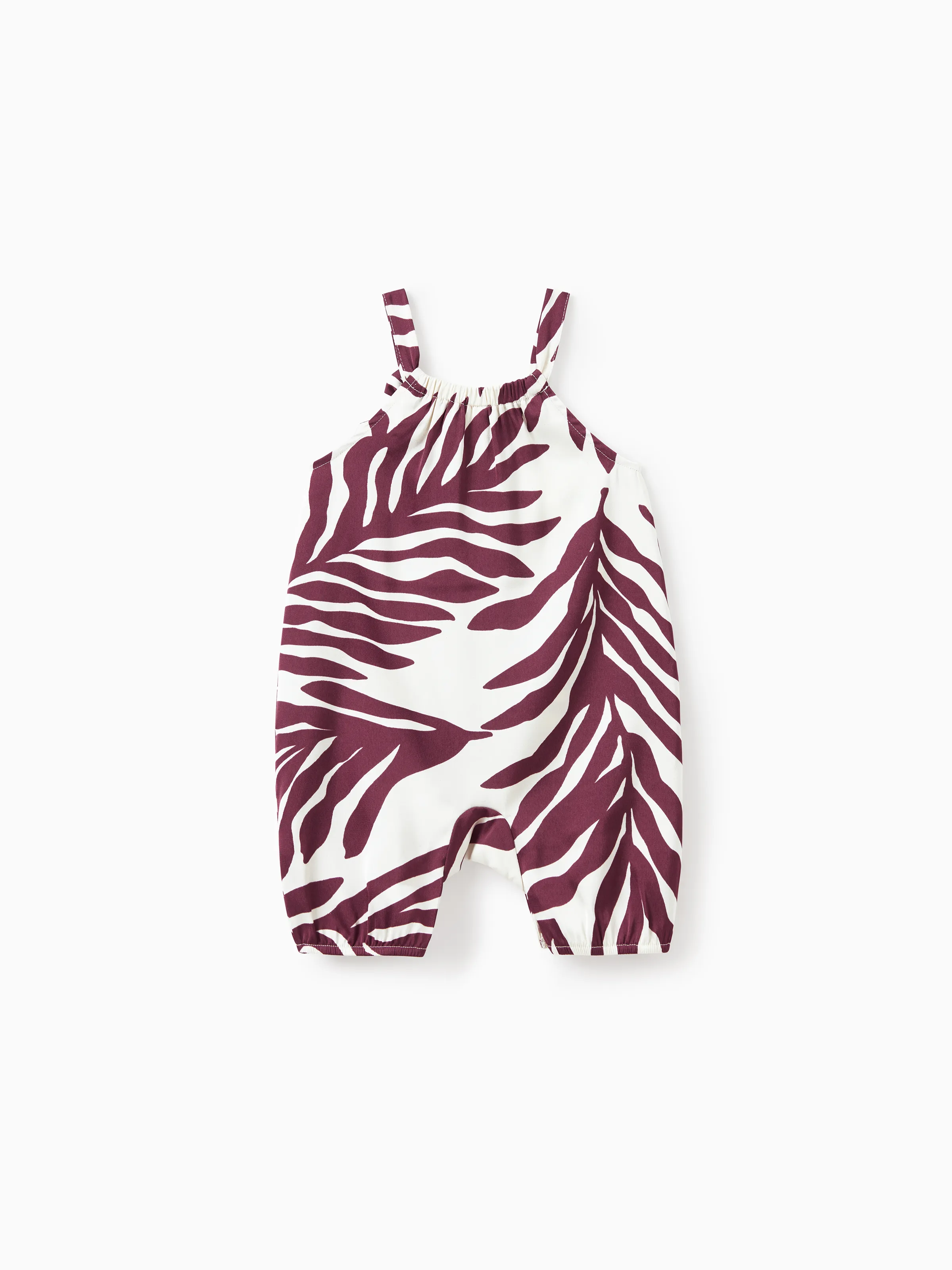 Family Matching Outfits Red Leaf Print Shirts and Strap Belted Dress for Hawaii/Cruise/Resort/Casual Wear White - Image 13