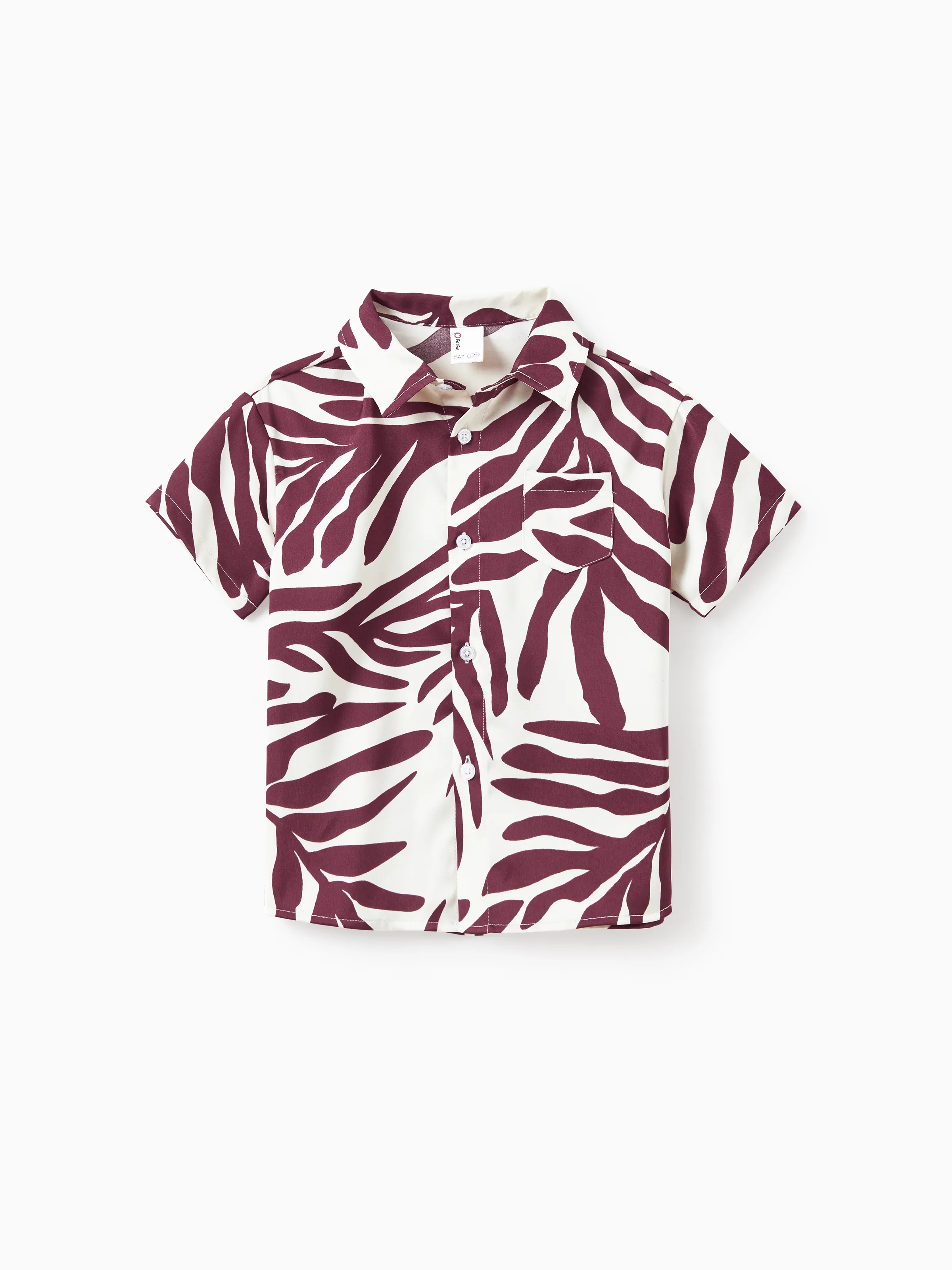 Family Matching Outfits Red Leaf Print Shirts and Strap Belted Dress for Hawaii/Cruise/Resort/Casual Wear White - Image 17