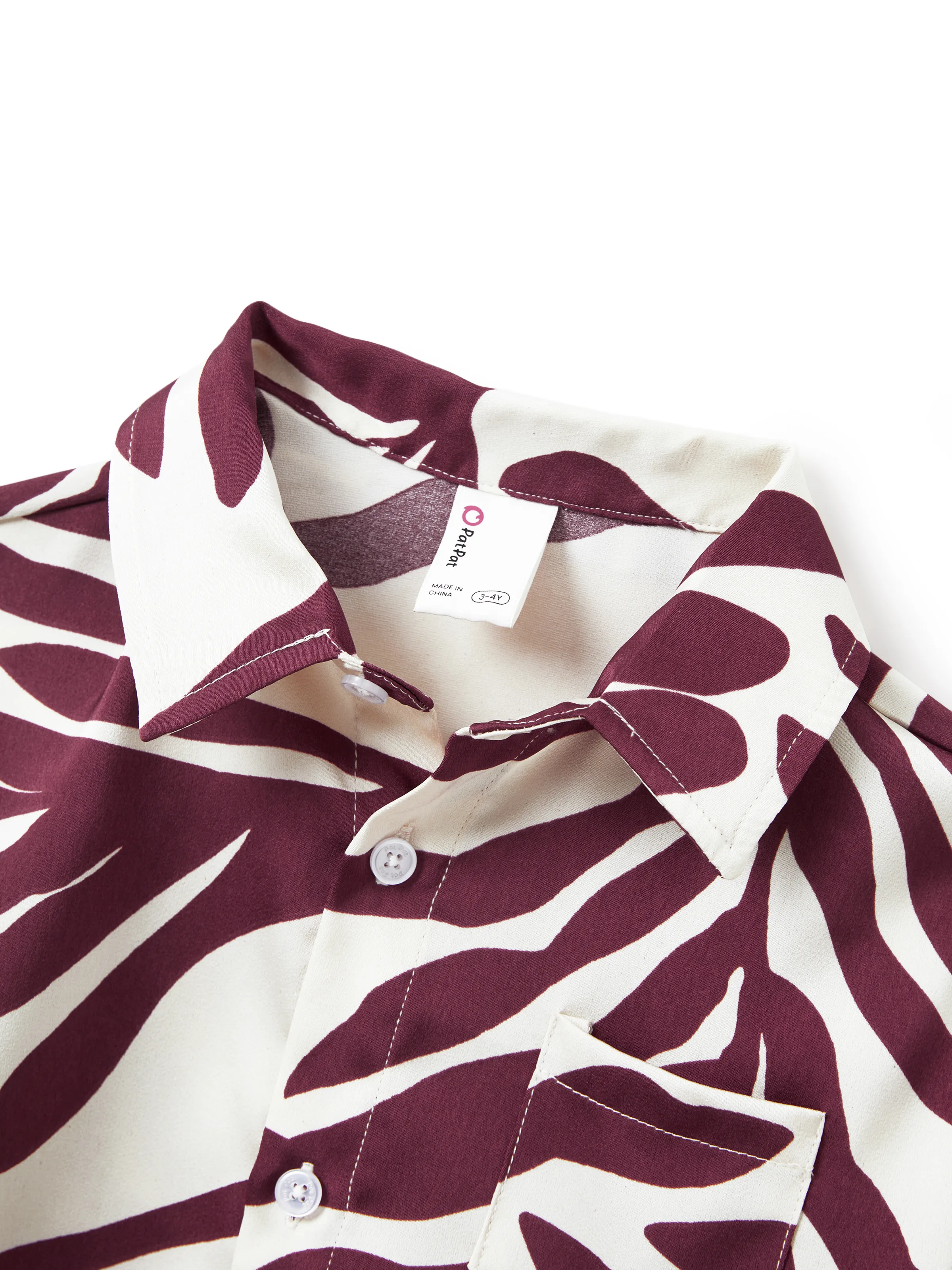 Family Matching Outfits Red Leaf Print Shirts and Strap Belted Dress for Hawaii/Cruise/Resort/Casual Wear White - Image 19