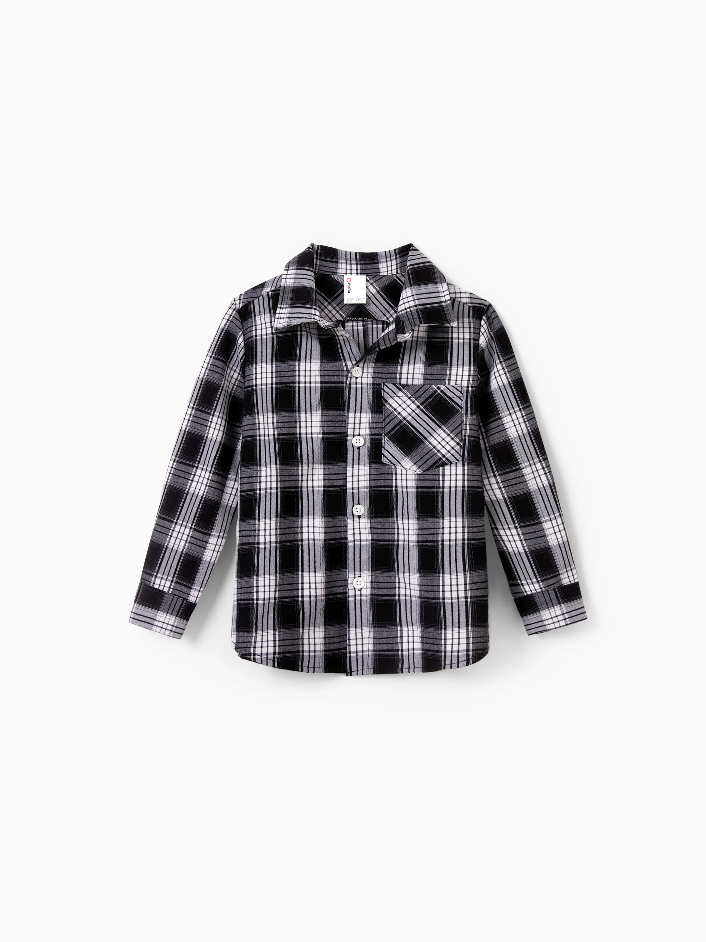 Family Matching Sets Long Sleeves Black and White Plaid Sweatshirt or Velvet Short-sleeve Belted Dress Burgundy - Image 17