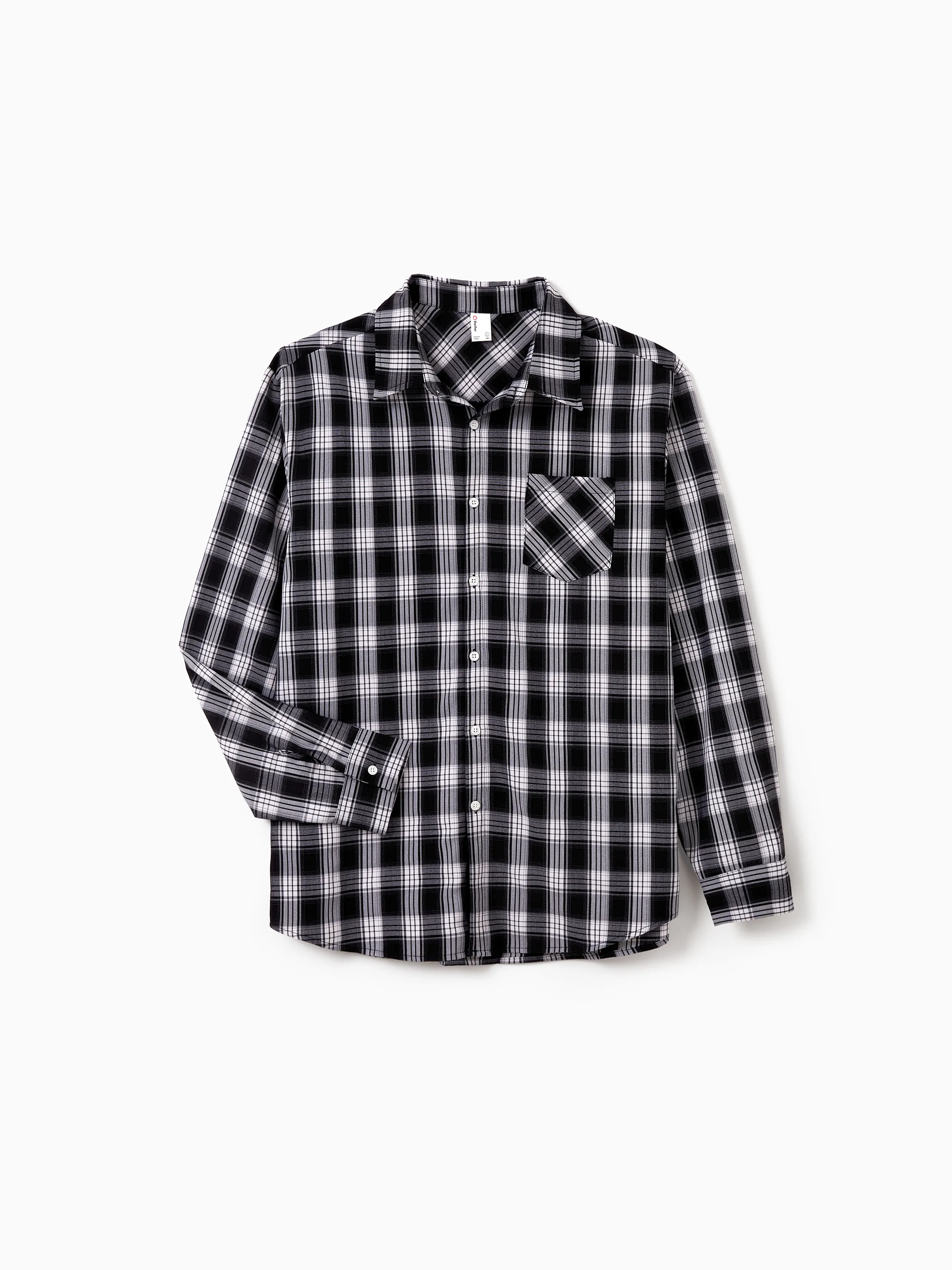 Family Matching Sets Long Sleeves Black and White Plaid Sweatshirt or Velvet Short-sleeve Belted Dress Burgundy - Image 22