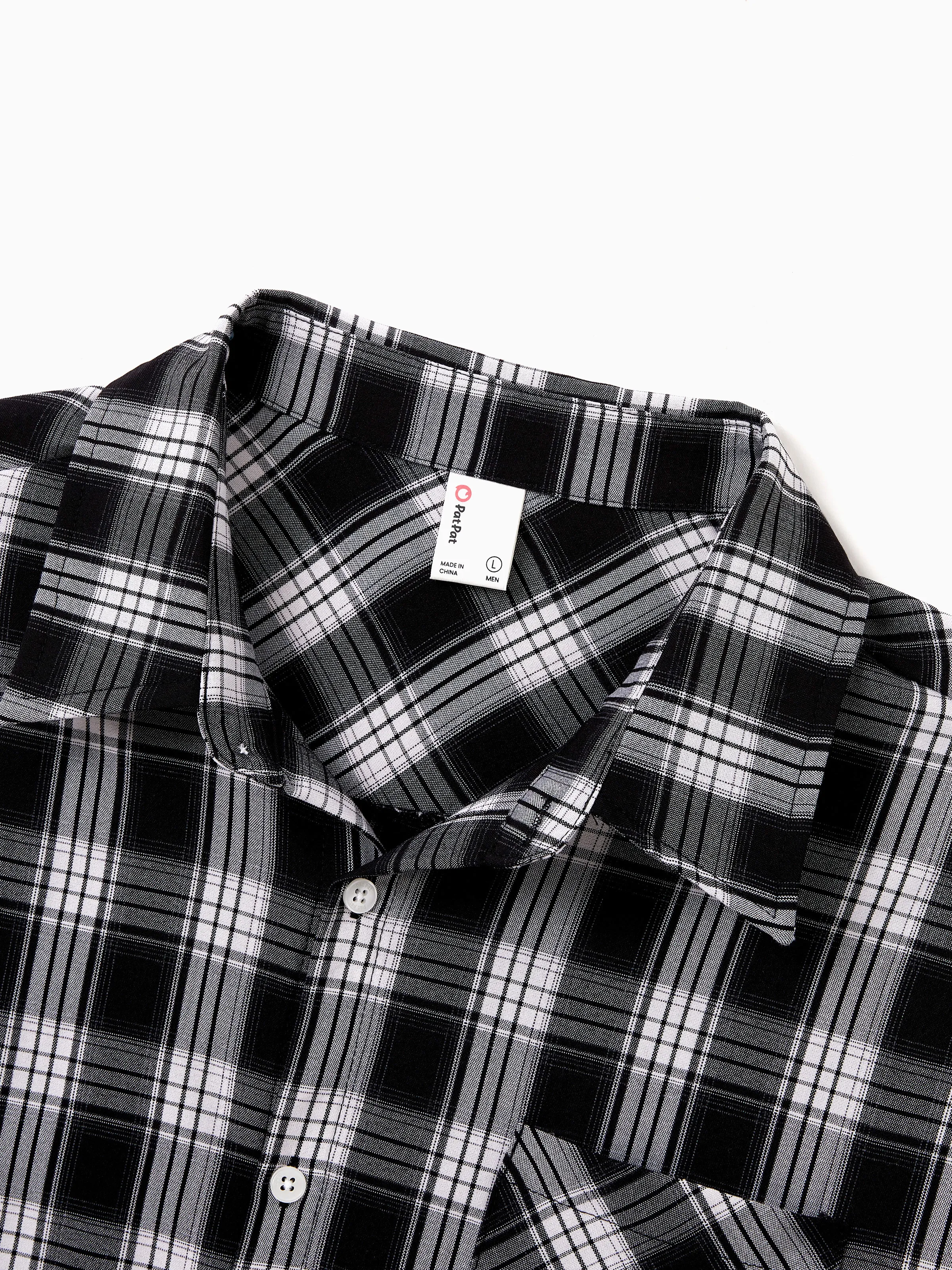 Family Matching Sets Long Sleeves Black and White Plaid Sweatshirt or Velvet Short-sleeve Belted Dress Burgundy - Image 24