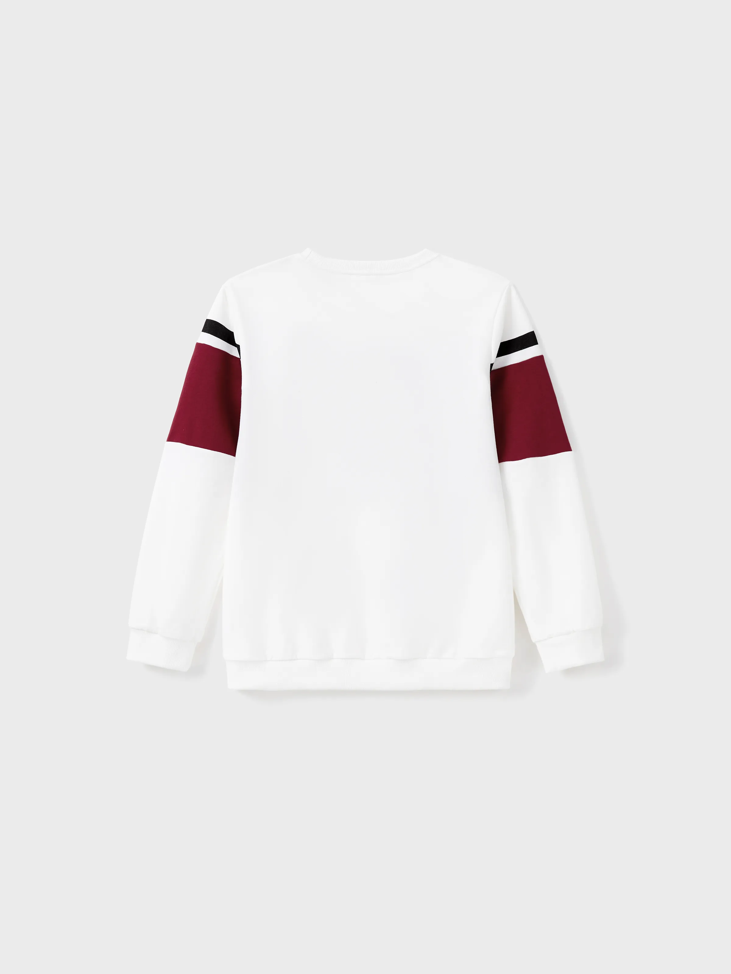 Family Matching Sets Long Sleeves Sweatshirt or Off-Shoulder Butterfly Embroidered Tulle Dress Burgundy - Image 23