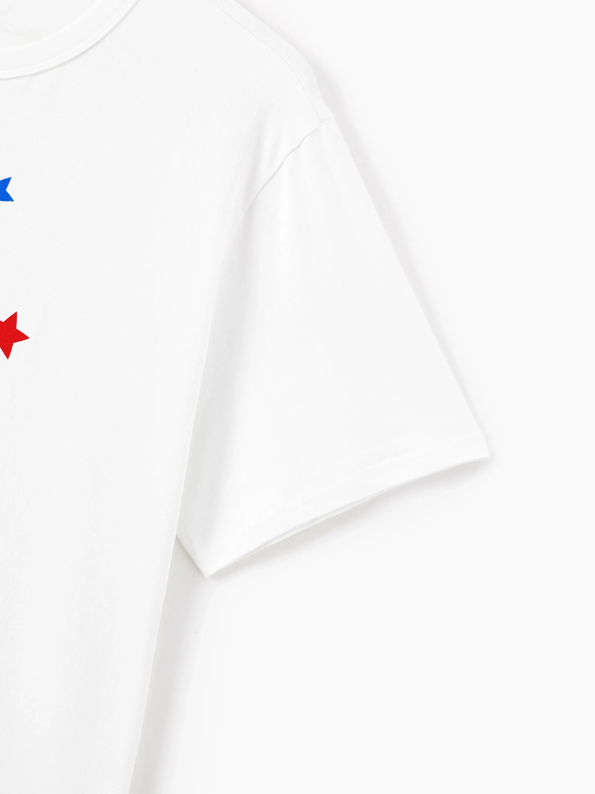 Independence Day Family Matching Patriotic Ice Cream Print Summer Cotton T-shirt & V-Neck Dresses White - Image 34