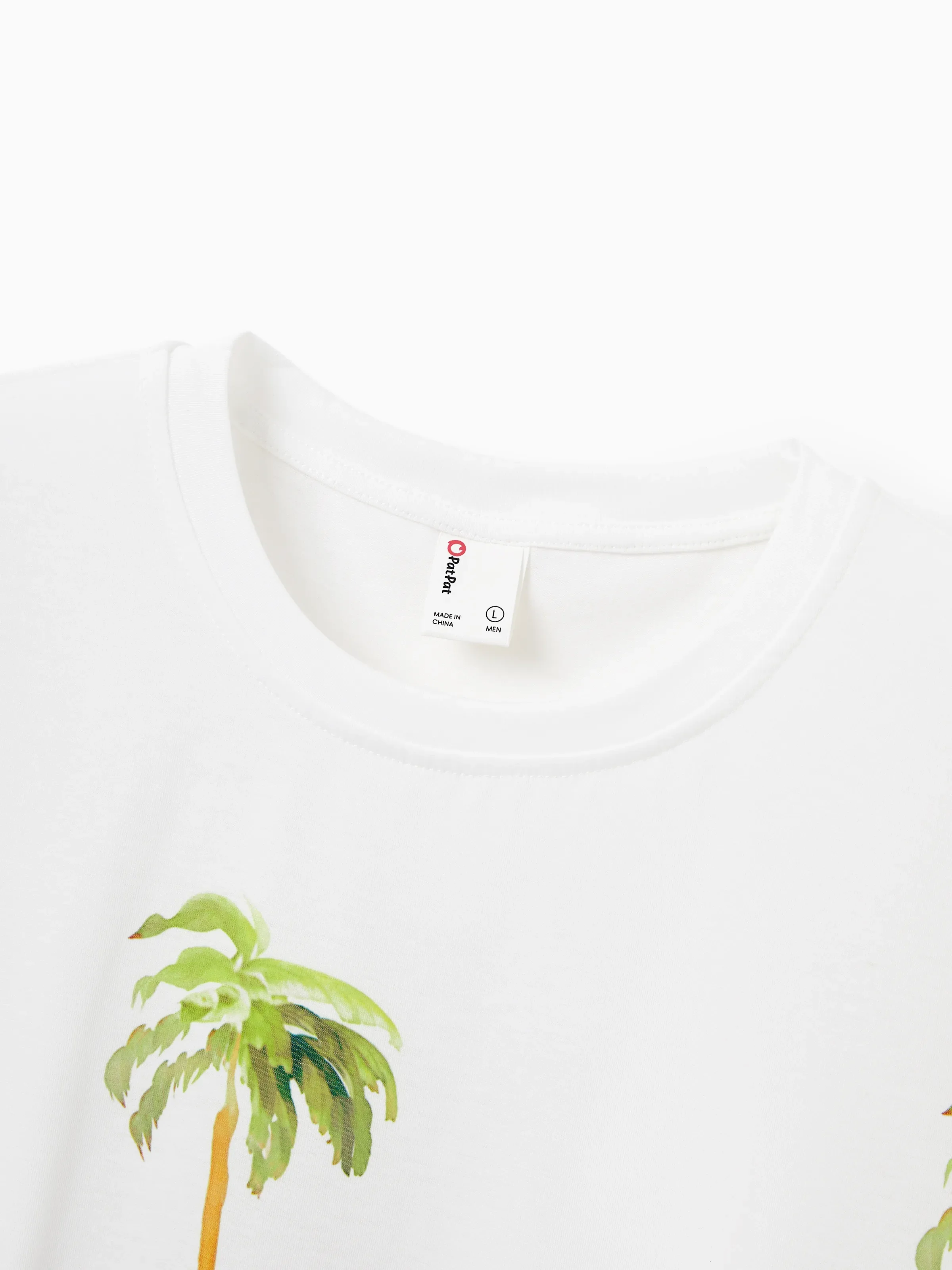 Family Matching Vacation Set Tropical Pineapple Coconut Tree Print Short-sleeve T-shirt or Hollow out Strap Dress for Summer Vacation  White - Image 28