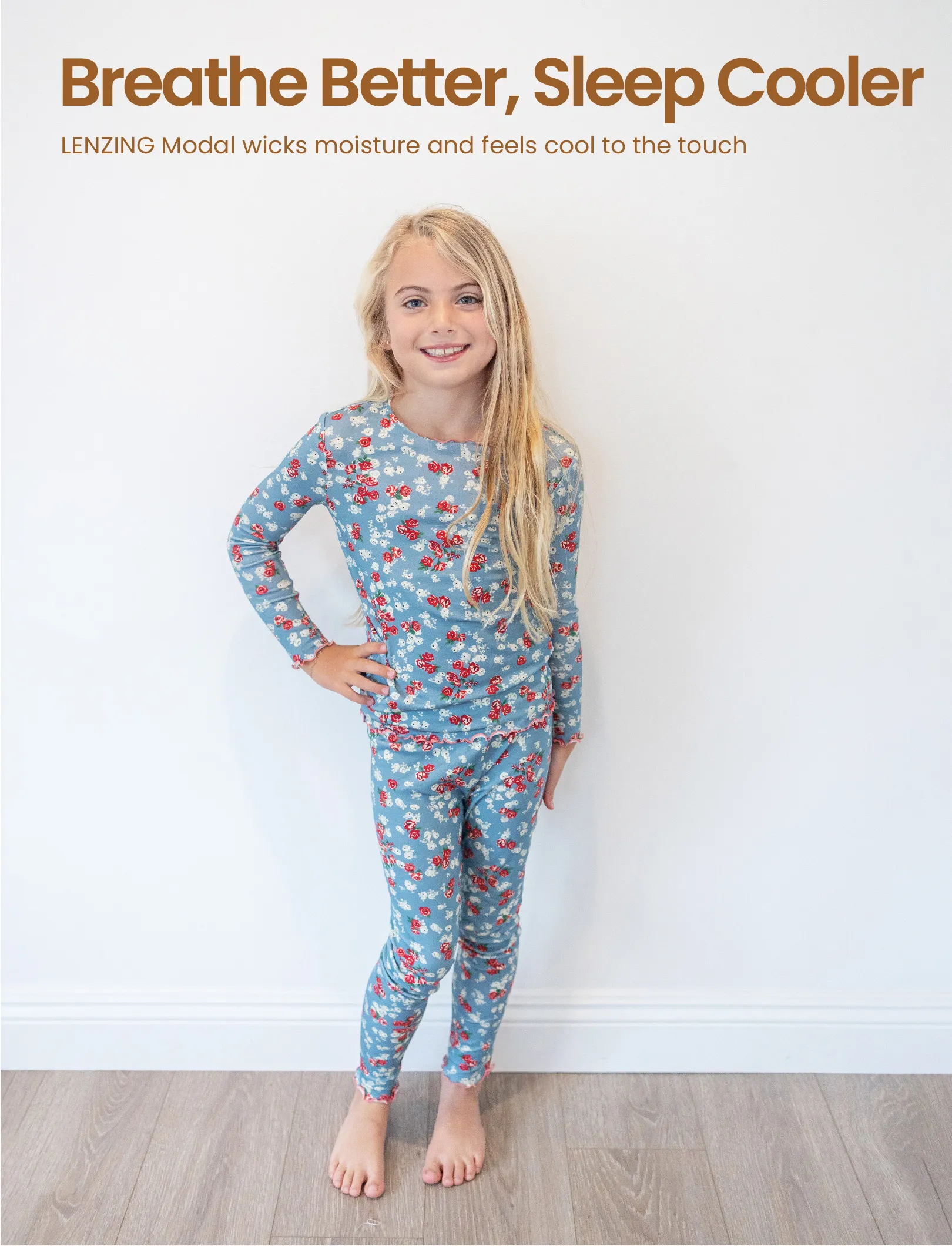 Halloween Pajama Set 2-piece Modal Pajamas With Childlike Print for Toddler / Kids ( Snug-Fitting ) Blue - Image 4
