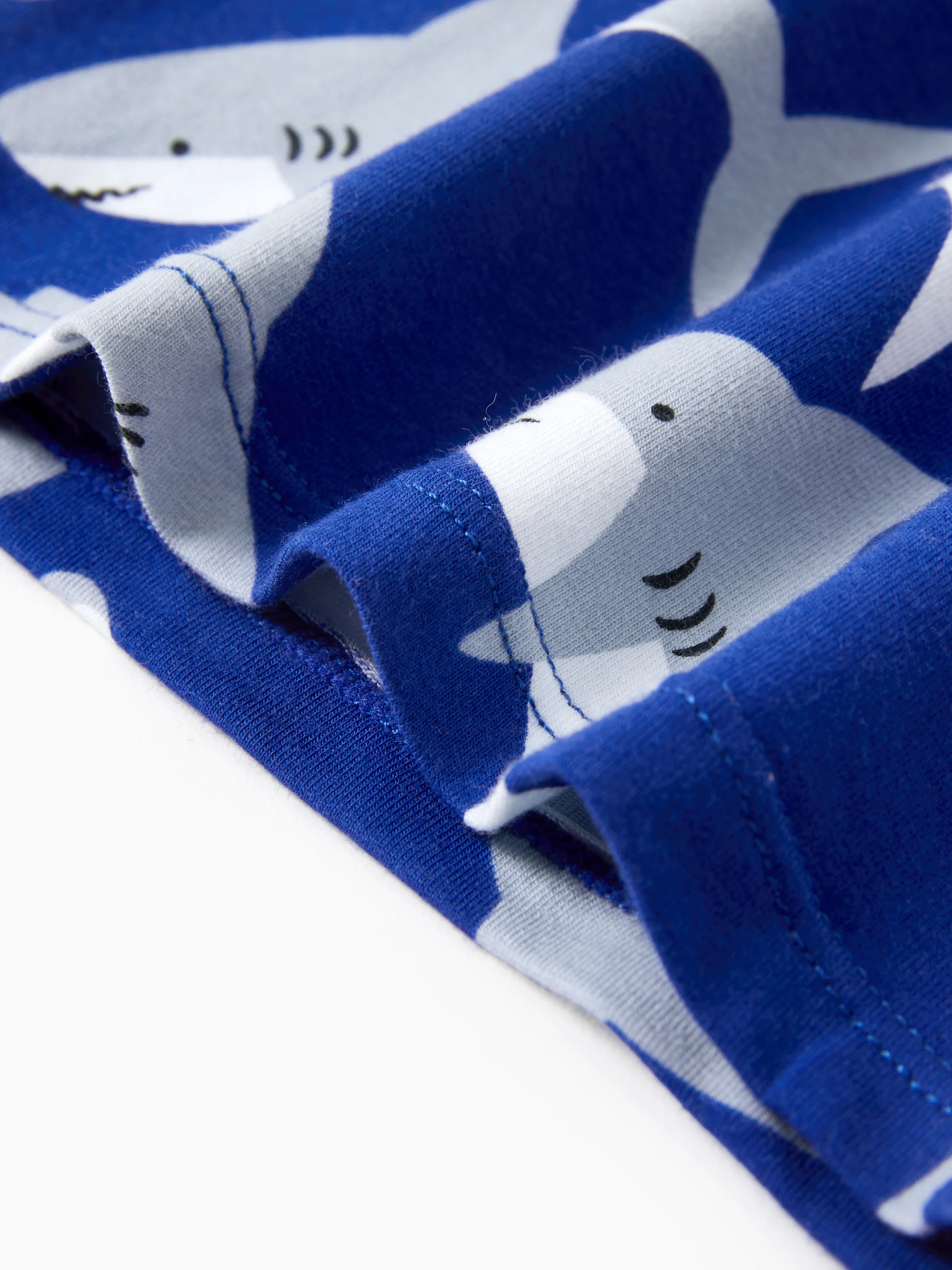Halloween Pajamas Set with Childlike Print 2-piece Snug fit Organic Cotton Pajamas for Toddler / Kids Girls / Boys Deep Blue - Image 7