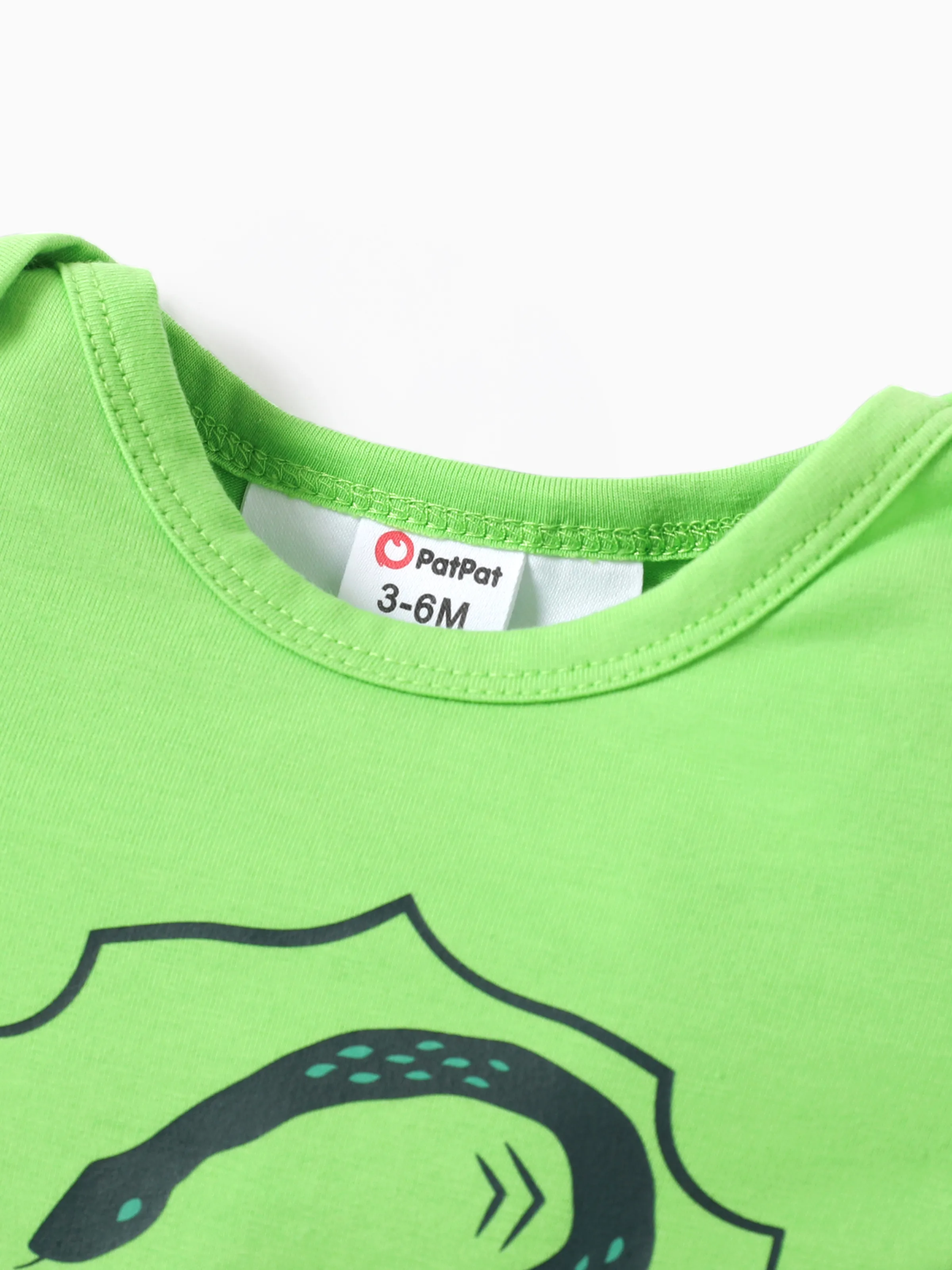Harry Potter 1pc Baby Boy College Badge Pattern Romper Green - Image 4