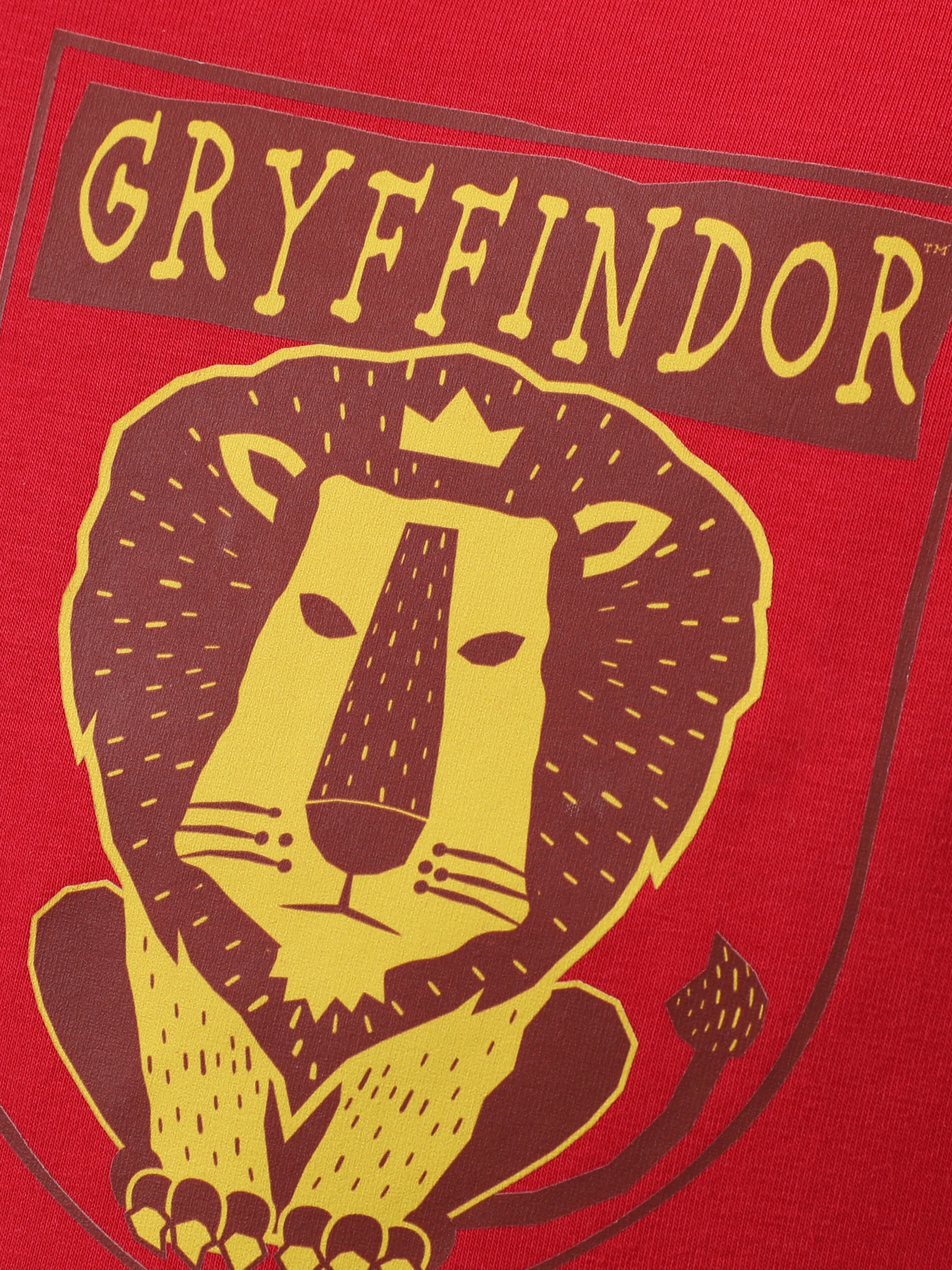 Harry Potter 1pc Baby Boy/girl College Badge Pattern Romper Red - Image 2
