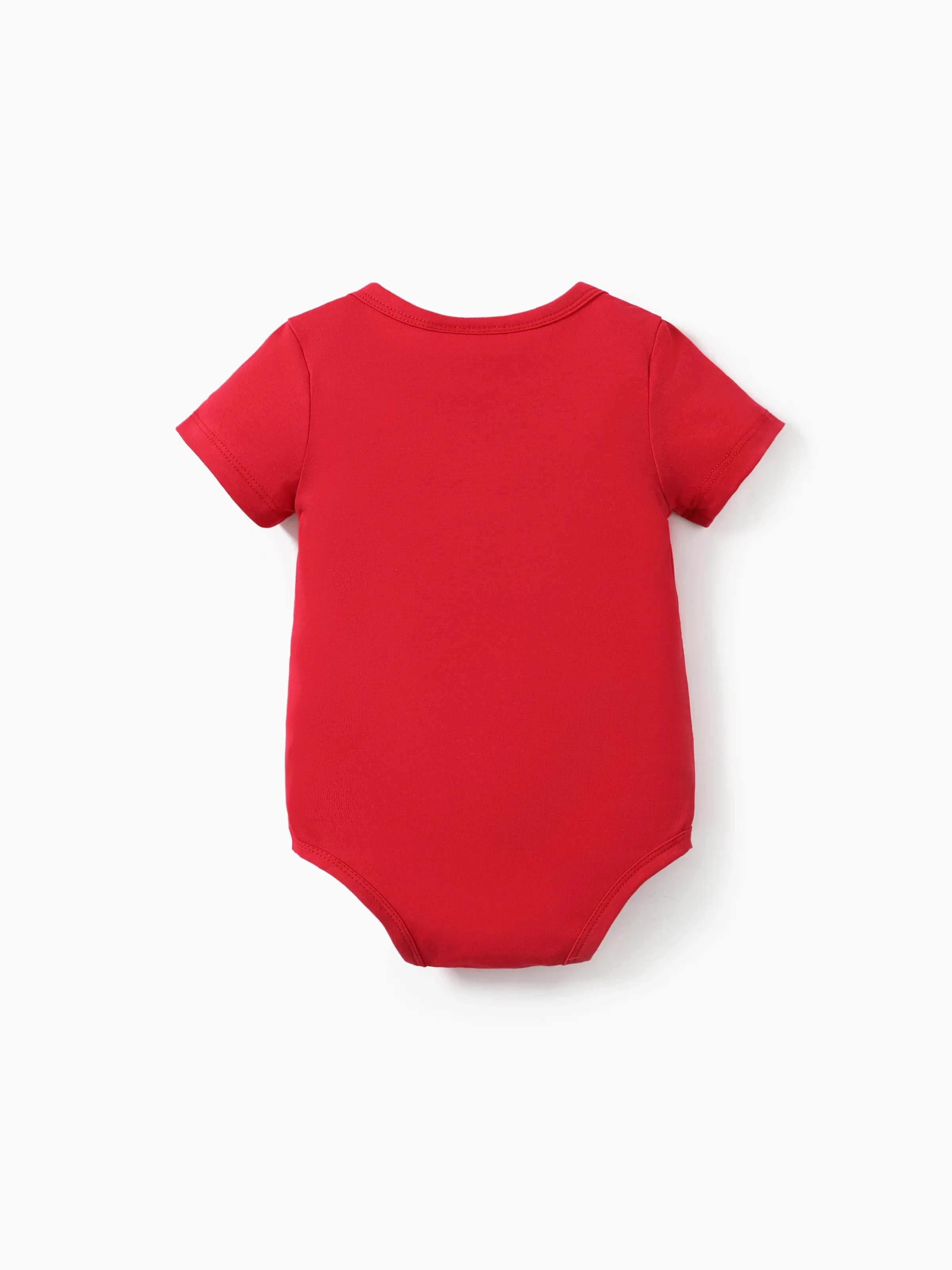 Harry Potter 1pc Baby Boy/girl College Badge Pattern Romper Red - Image 3
