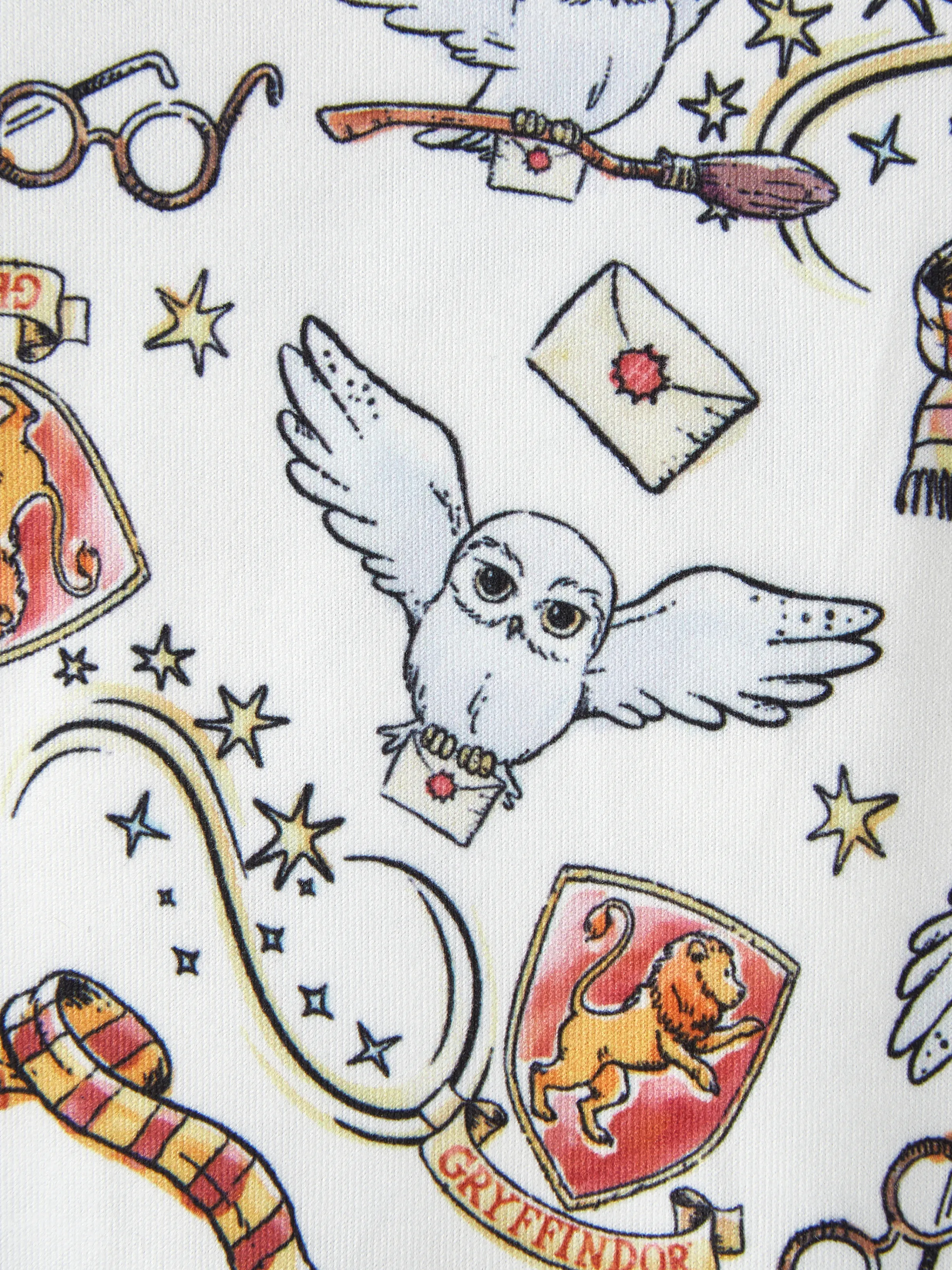 Harry Potter Baby Boy/Girl Gryffindor Owl Allover Jumpsuit White - Image 7