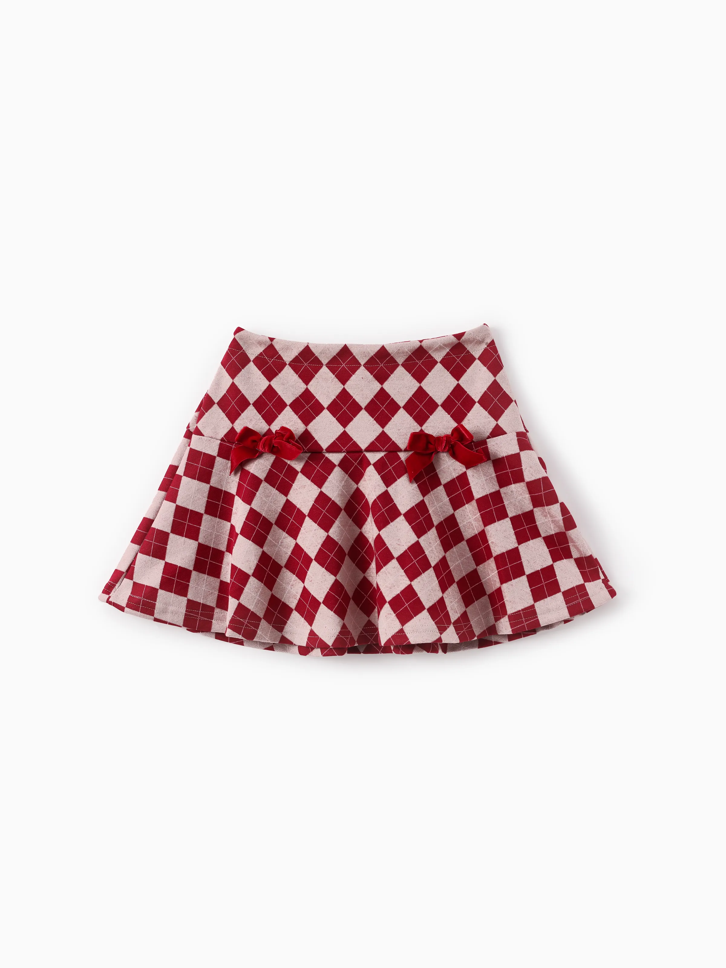 Harry Potter Kid Girl 2pcs Owl Print Long-sleeve Sweatshirt And Bow tie Plaid Skirt Set Red - Image 8