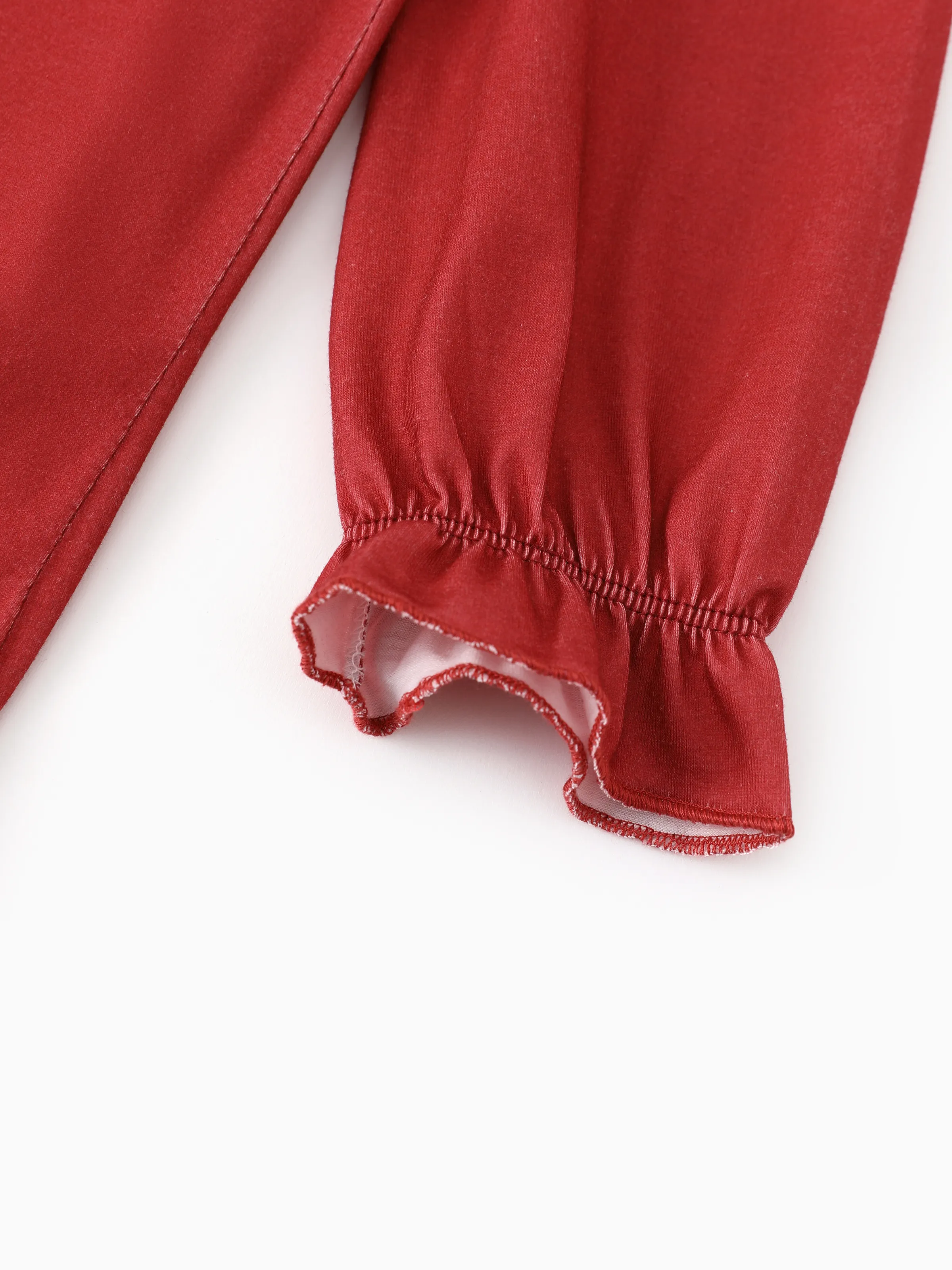 Harry Potter Kid Girl Ruffle Edge Pajamas Nightdress Burgundy - Image 5
