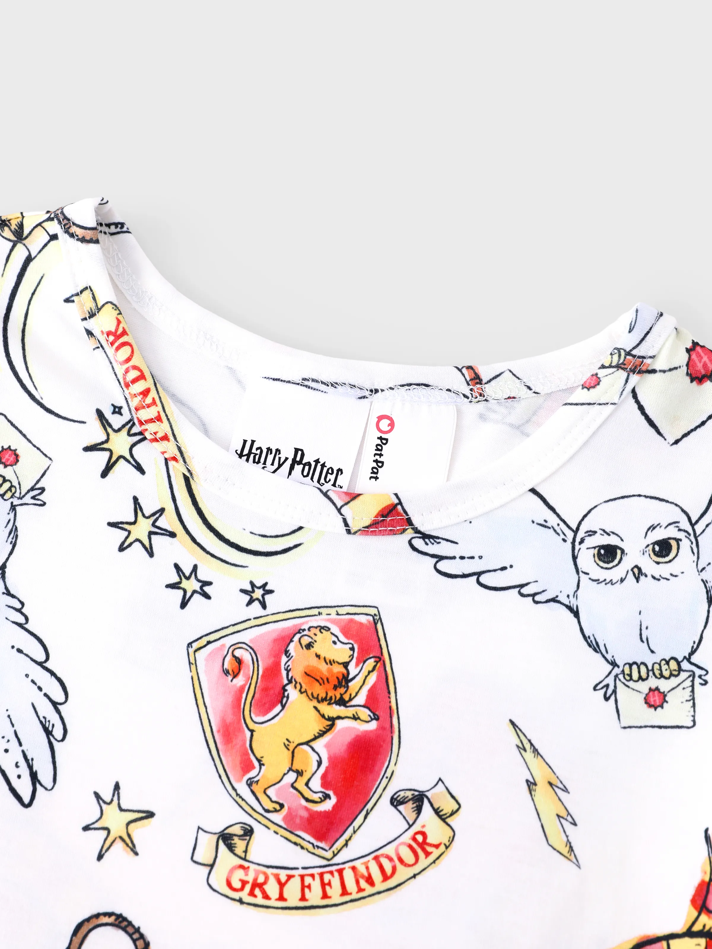 Harry Potter Kid Girl Ruffle Edge Pajamas Nightdress White - Image 5