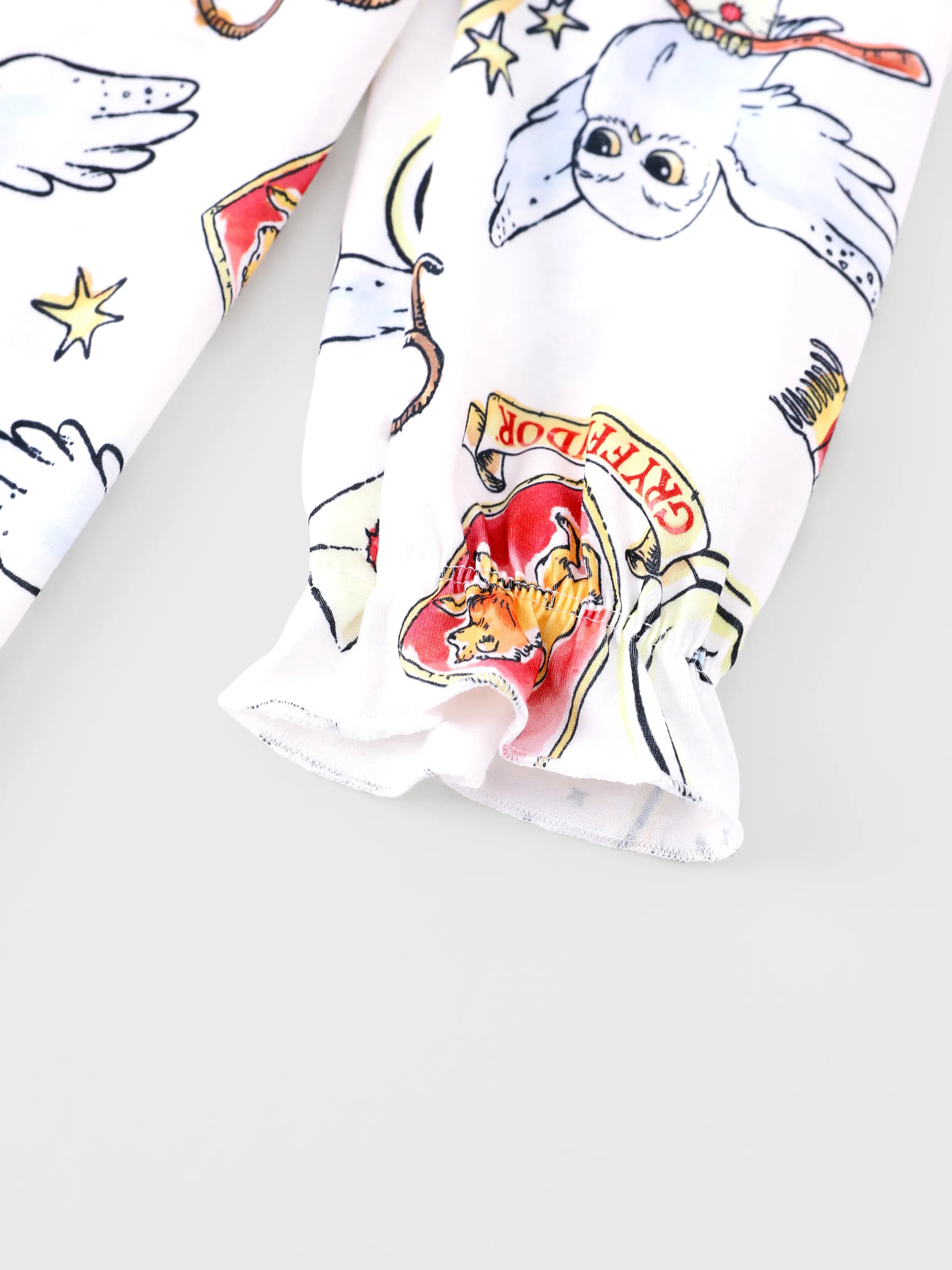 Harry Potter Kid Girl Ruffle Edge Pajamas Nightdress White - Image 6