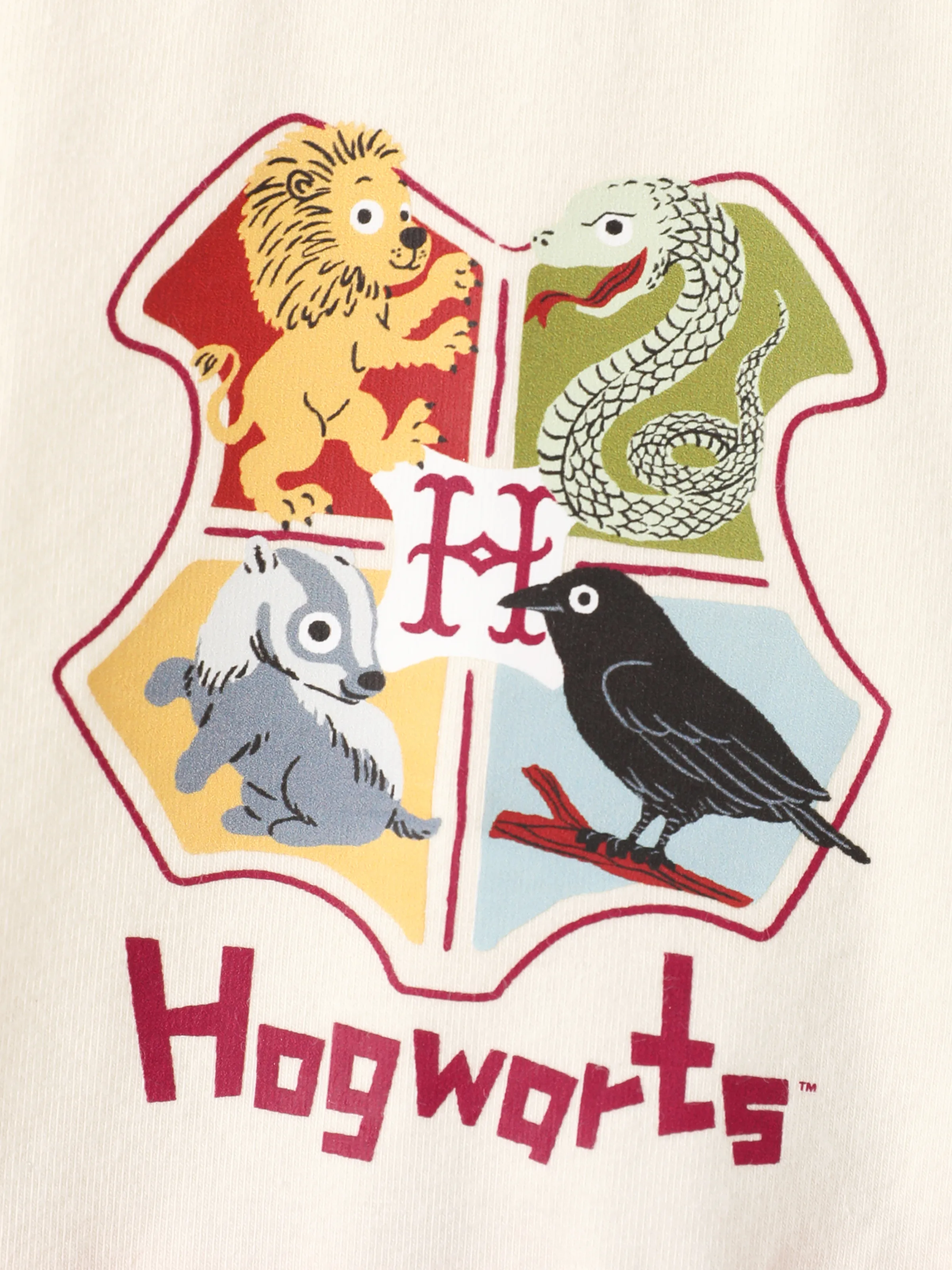 Harry Potter Toddler/Kid Girl Cotton Owl/College Print Ruffle-sleeve Mesh Dress Burgundy - Image 7