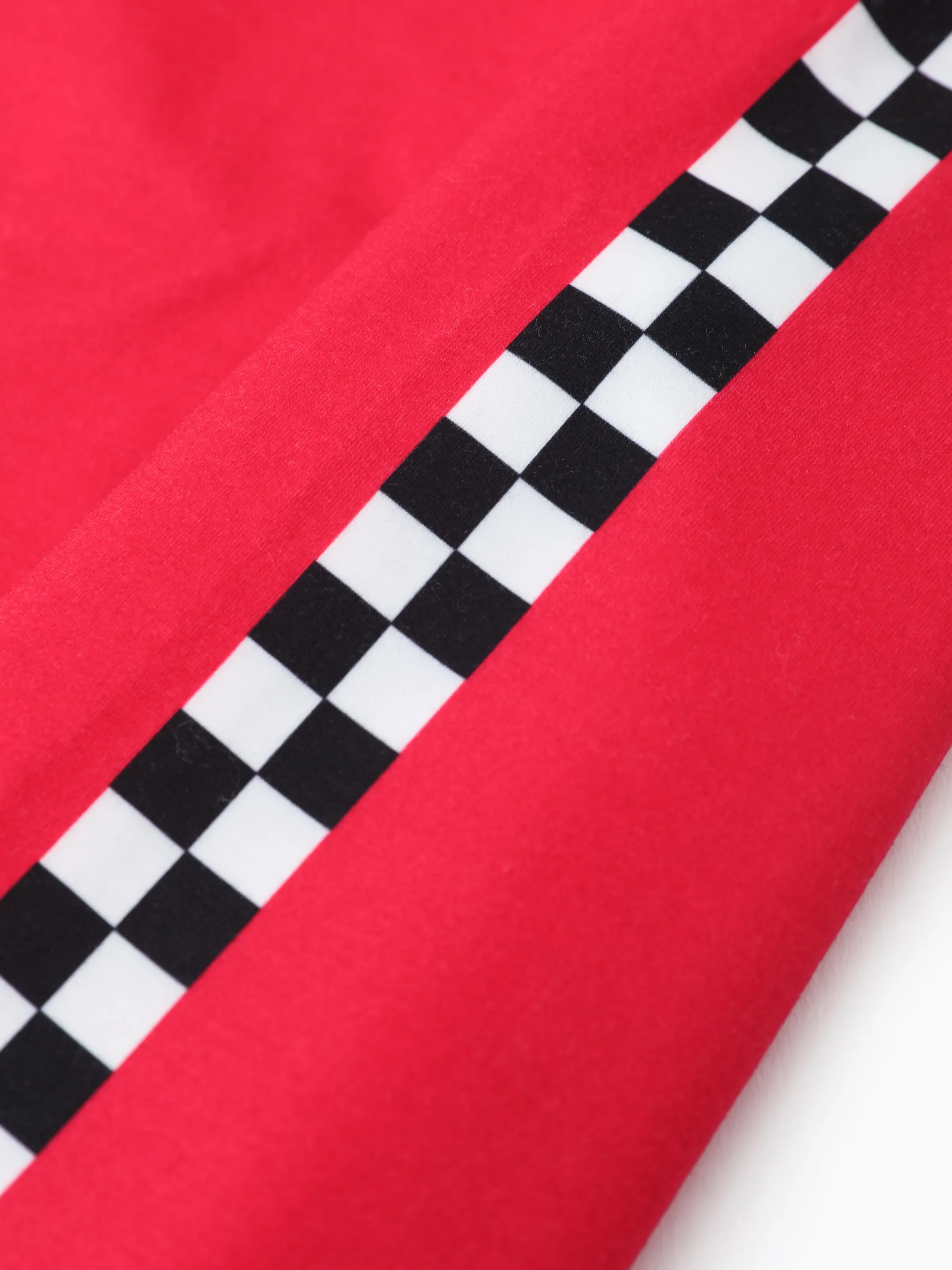 Hot Wheels Toddler Boy 1pc Colorblock Logo Print Long-sleeve Racing Jumpsuit Red - Image 8