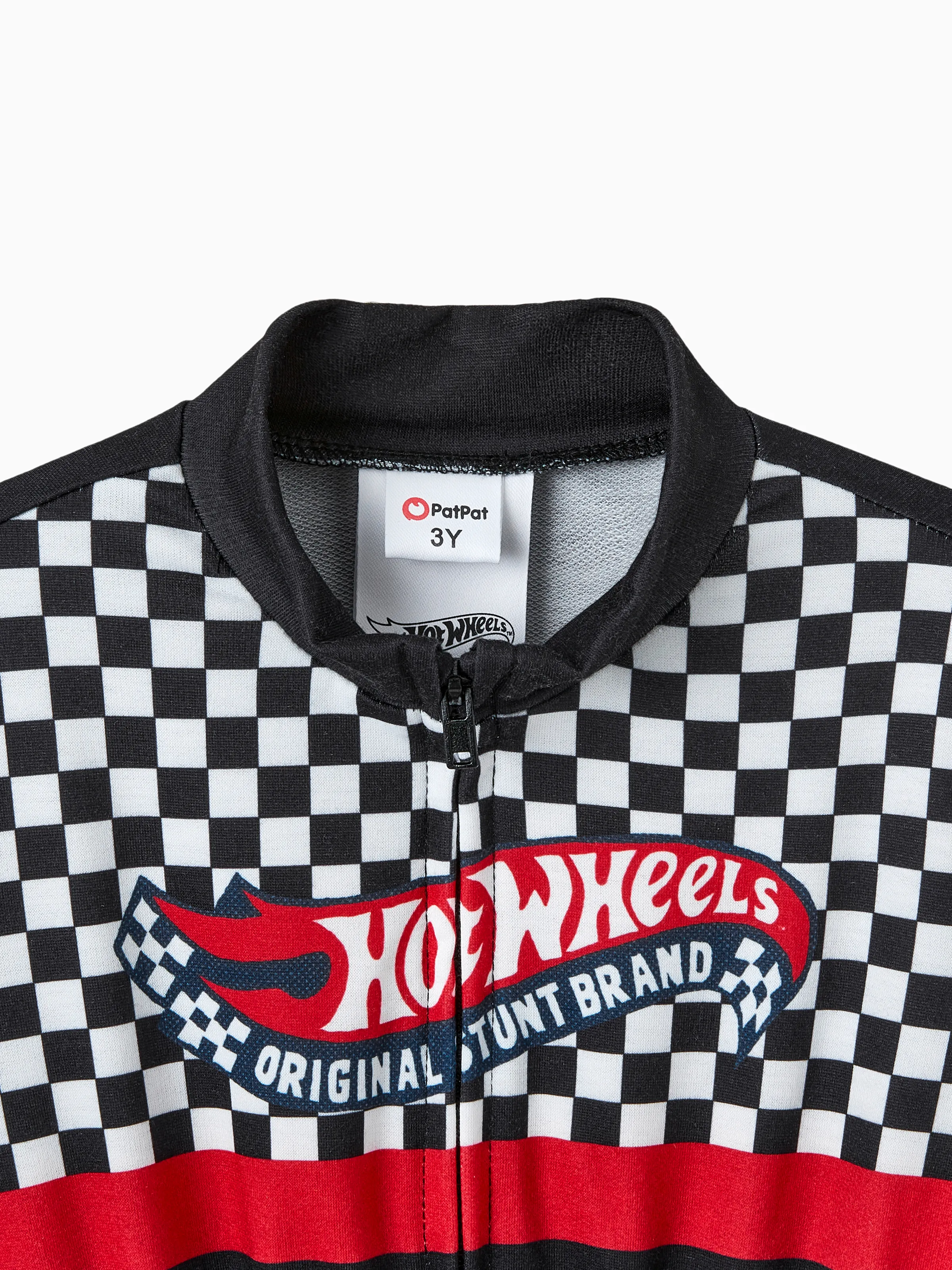 Hot Wheels Toddler Boy Colorblock Logo Print Long-sleeve Racing Jumpsuit Black - Image 4