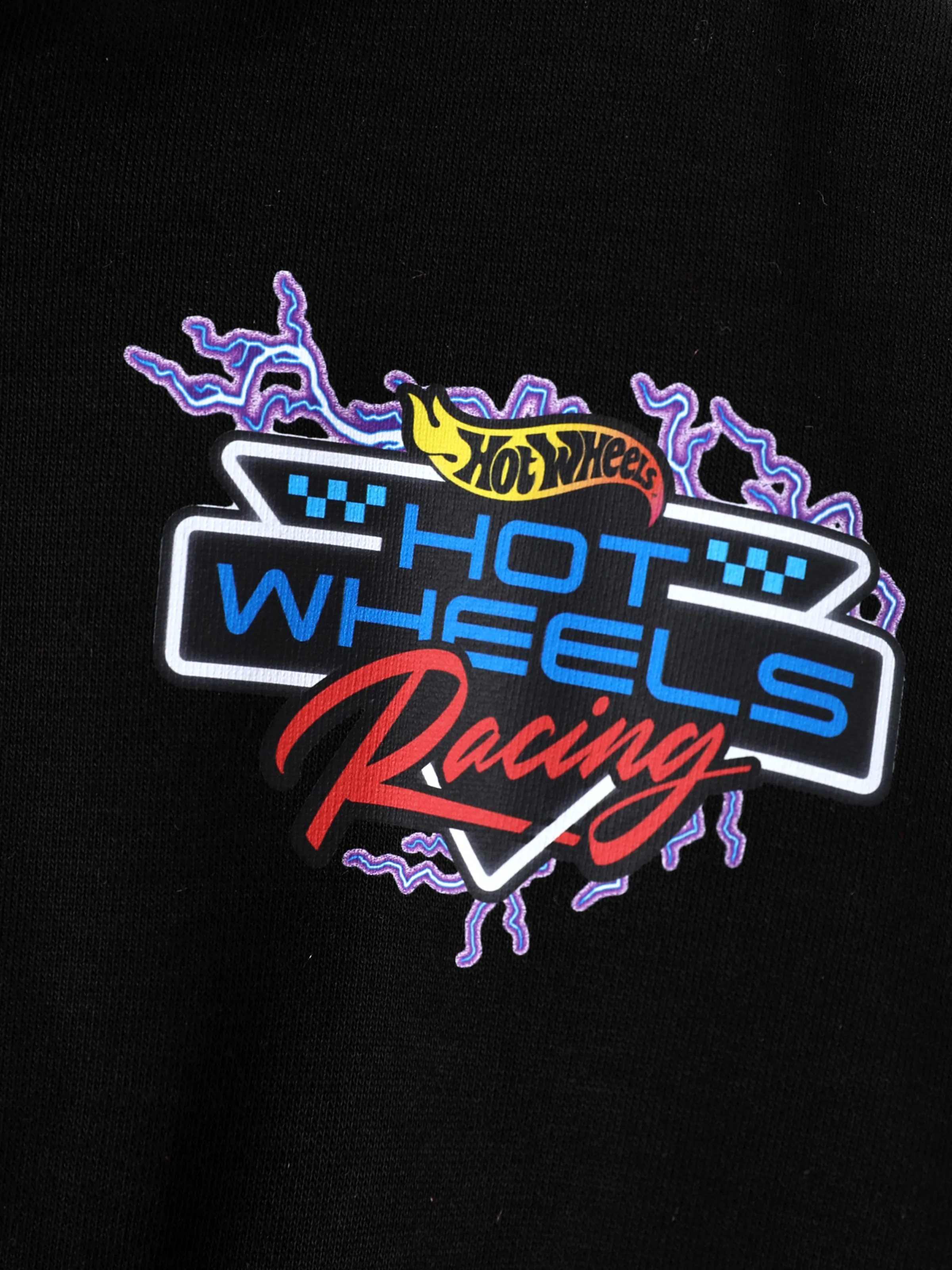 Hot Wheels Toddler/Kid Boy Colorblock Logo Print Long-sleeve Racing Sweatshirt Red - Image 4
