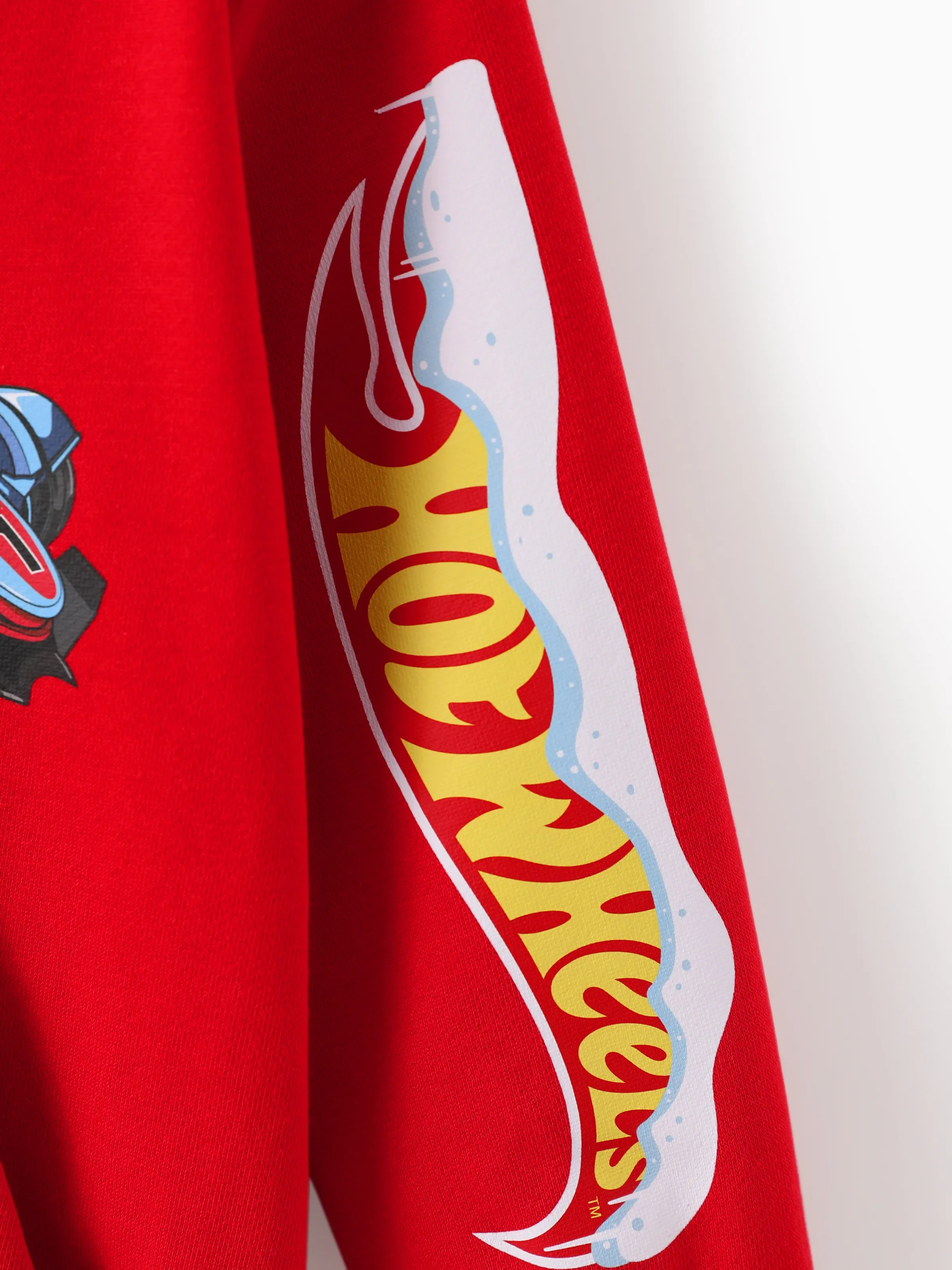 Hot Wheels Toddler/Kids Boy Kangaroo Pocket and Ribbed Cuffs Hoodie Red - Image 5