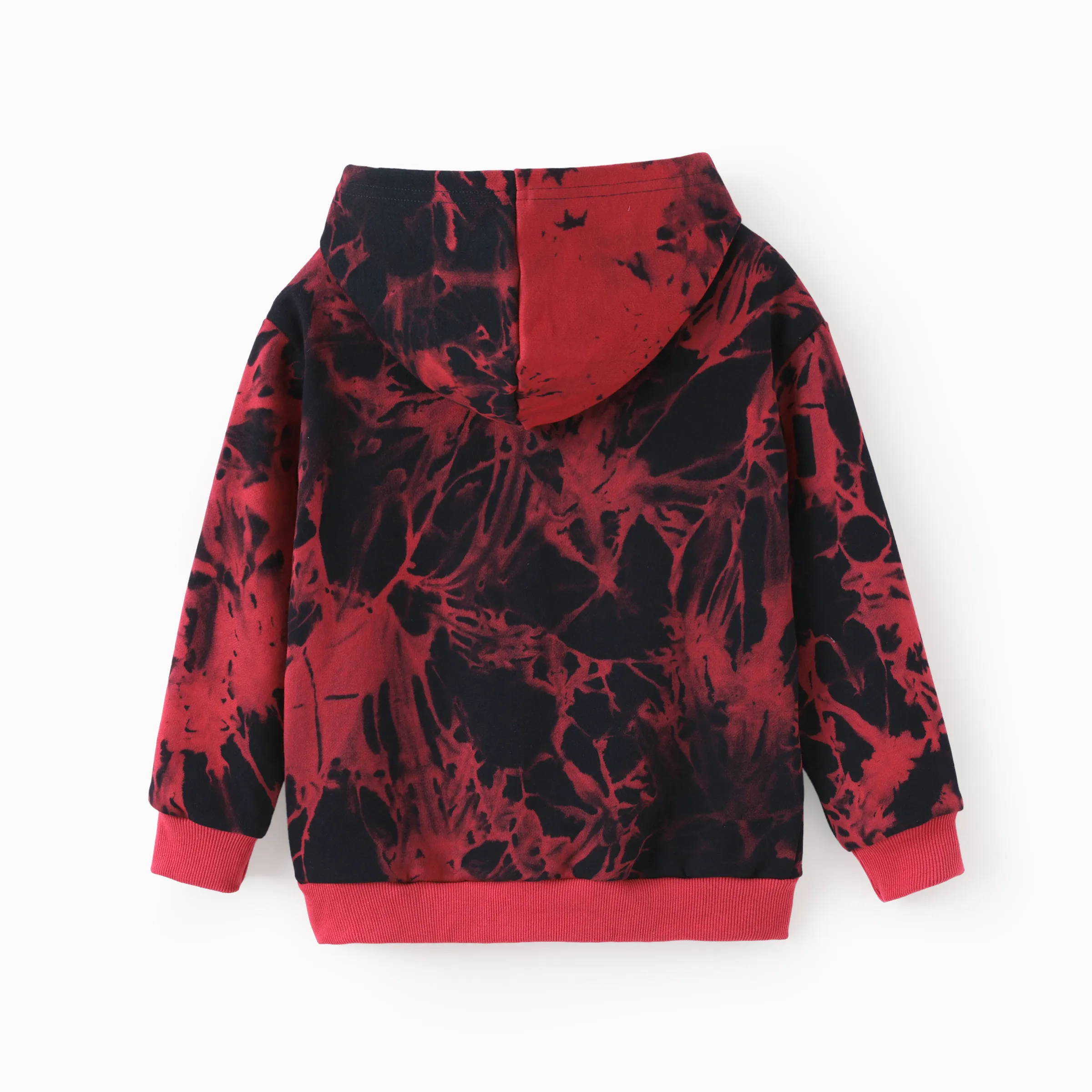 Hot Wheels Toddler/Kids Boy Tie-dyed Cotton Hoodie Sweatshirt Red - Image 3