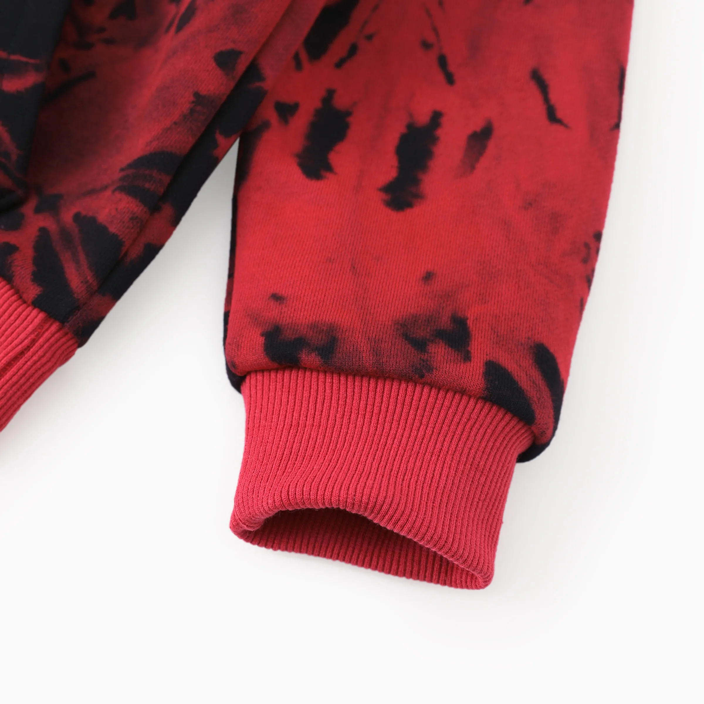 Hot Wheels Toddler/Kids Boy Tie-dyed Cotton Hoodie Sweatshirt Red - Image 4