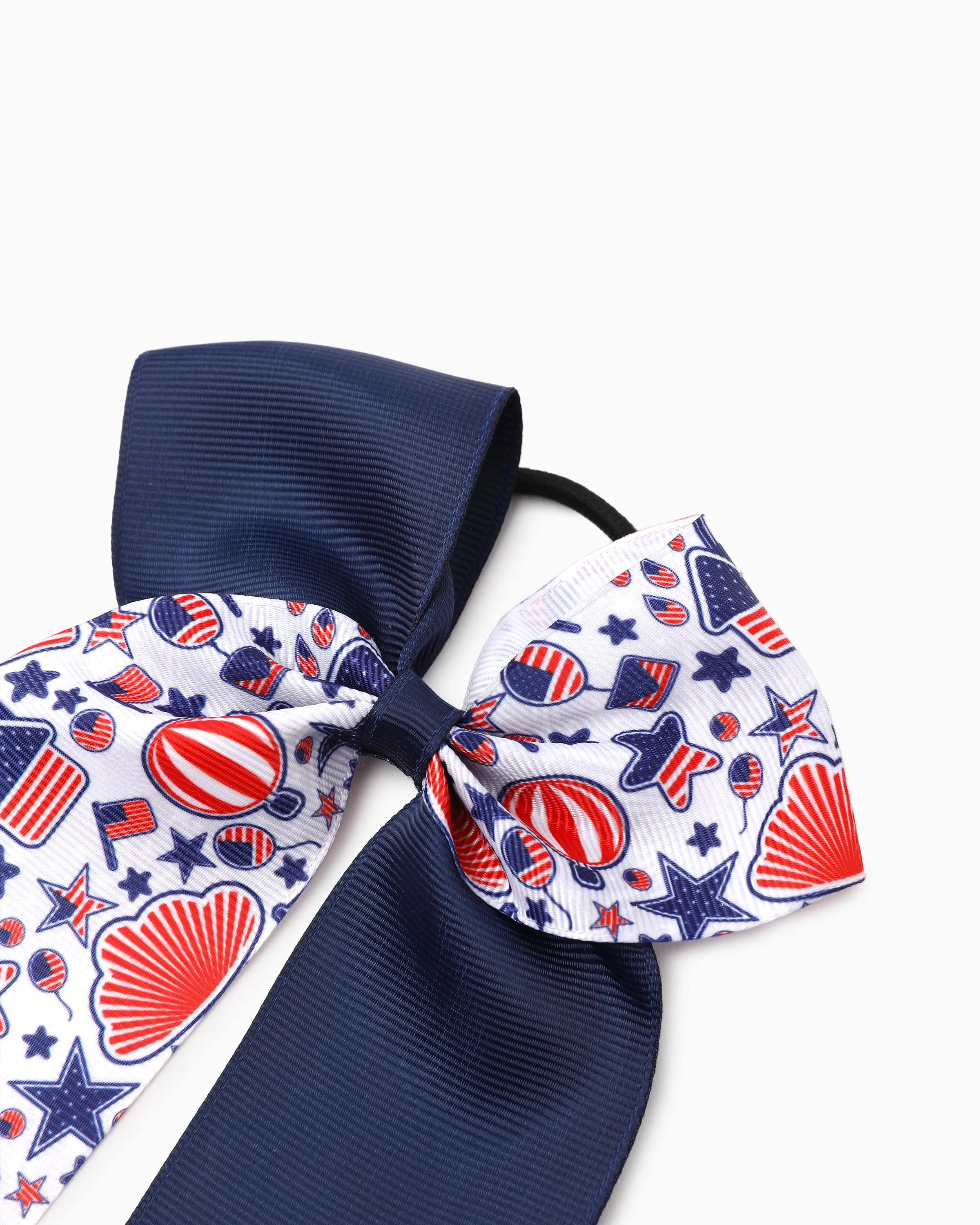 Independence Day Mommy and Me 5-Pack Patriotic Bow Hair Ties Multi-color - Image 20