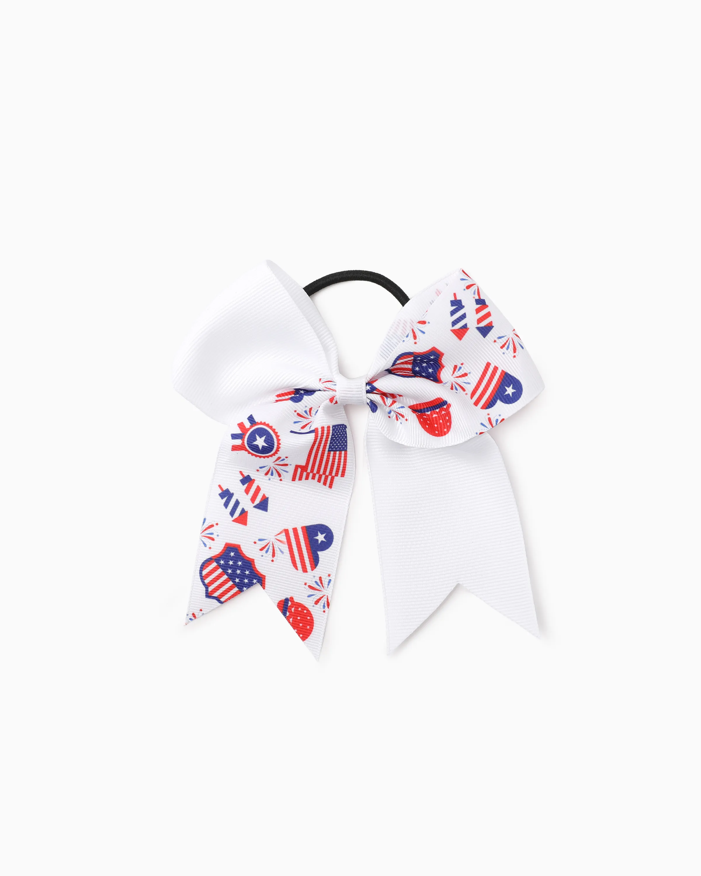 Independence Day Mommy and Me 5-Pack Patriotic Bow Hair Ties Multi-color - Image 3