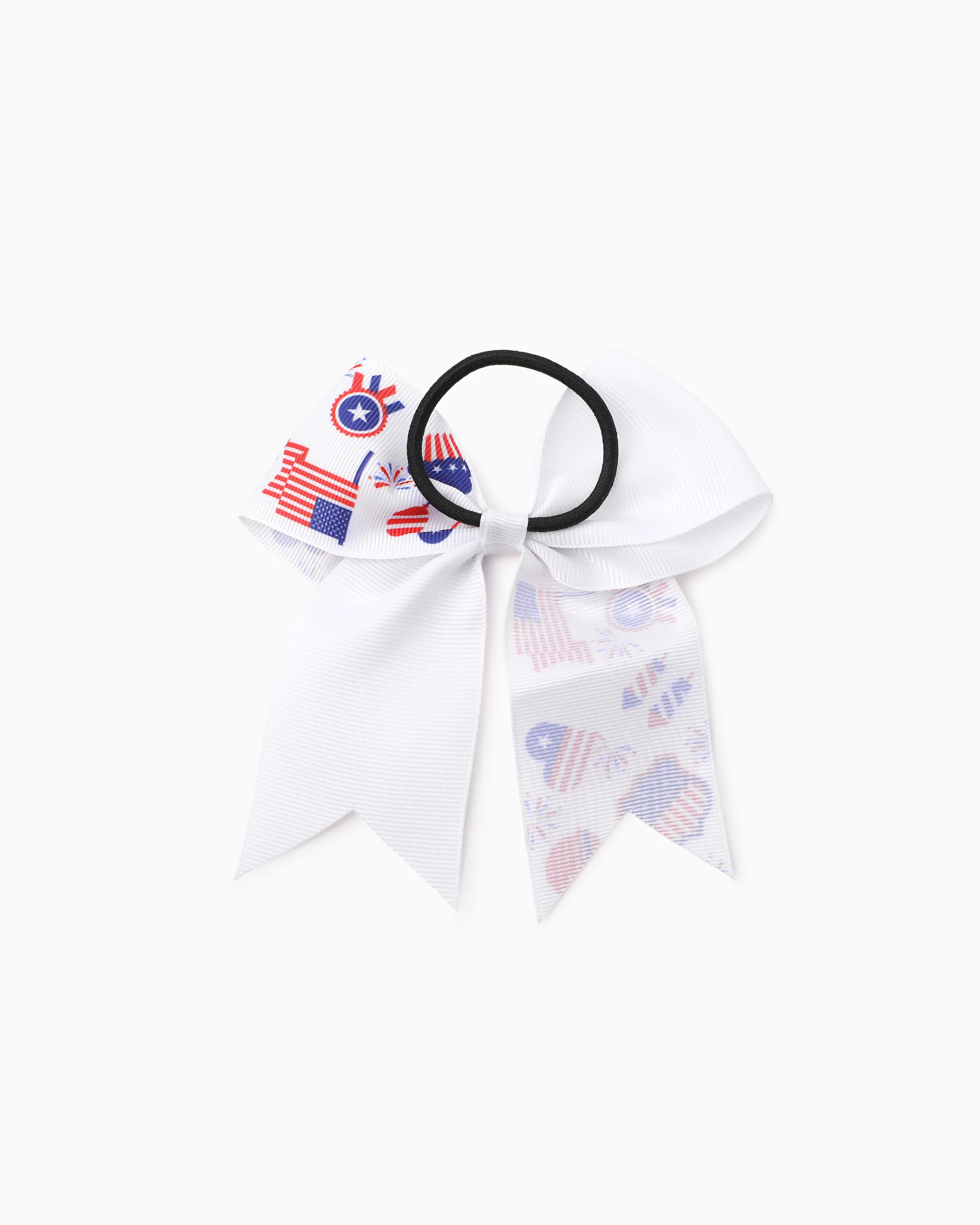 Independence Day Mommy and Me 5-Pack Patriotic Bow Hair Ties Multi-color - Image 4