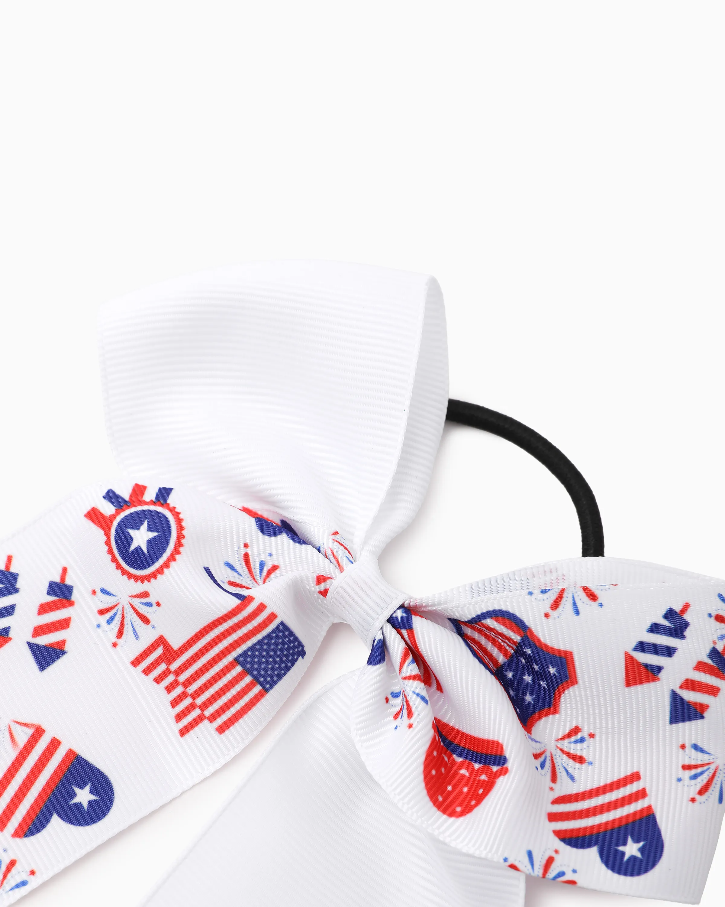 Independence Day Mommy and Me 5-Pack Patriotic Bow Hair Ties Multi-color - Image 6