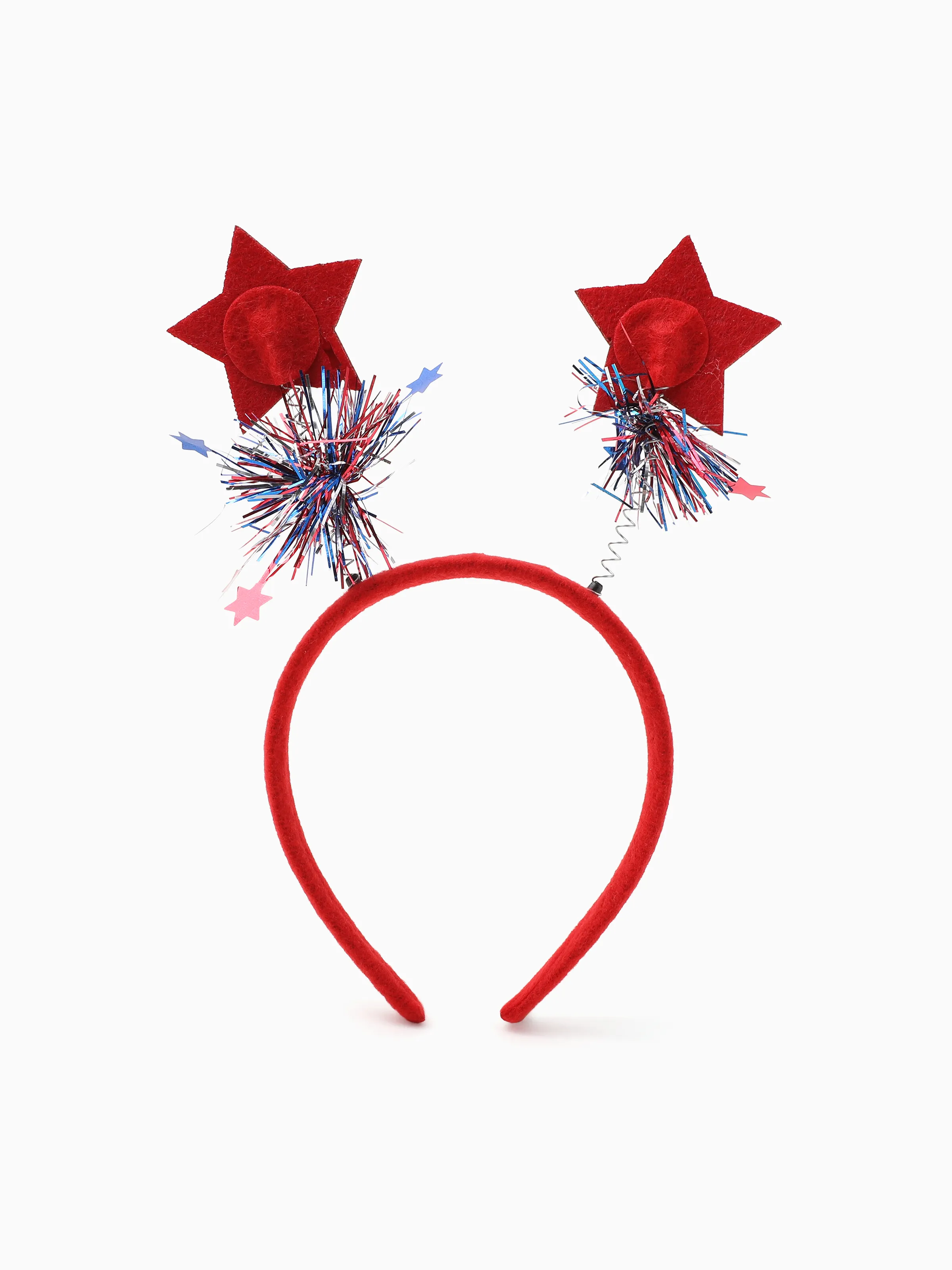 Independence Day Mommy and Me Patriotic Sequin Bow Headband Set Color block - Image 5