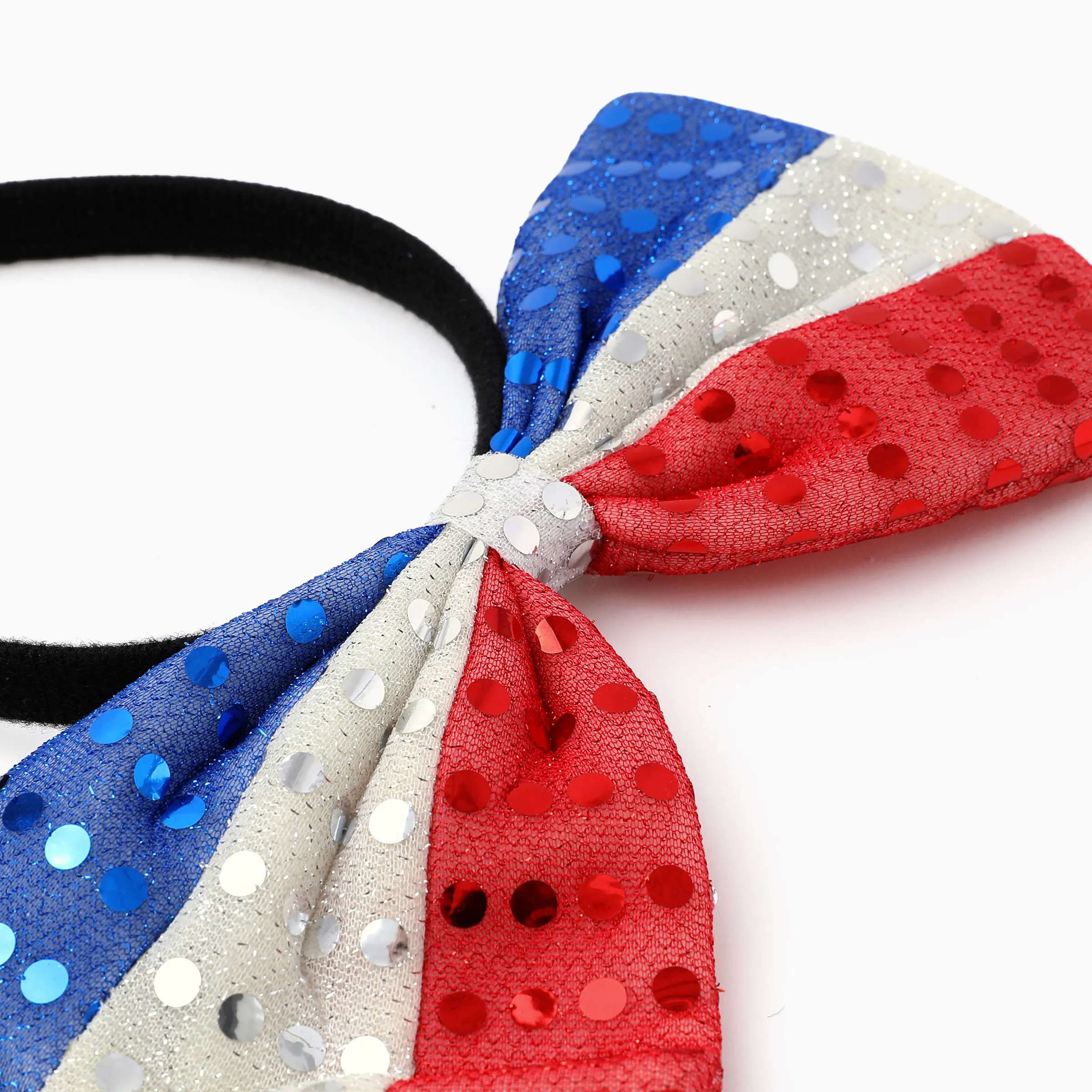 Independence Day Mommy and Me Patriotic Sequin Bow Headband Set Multi-color - Image 6
