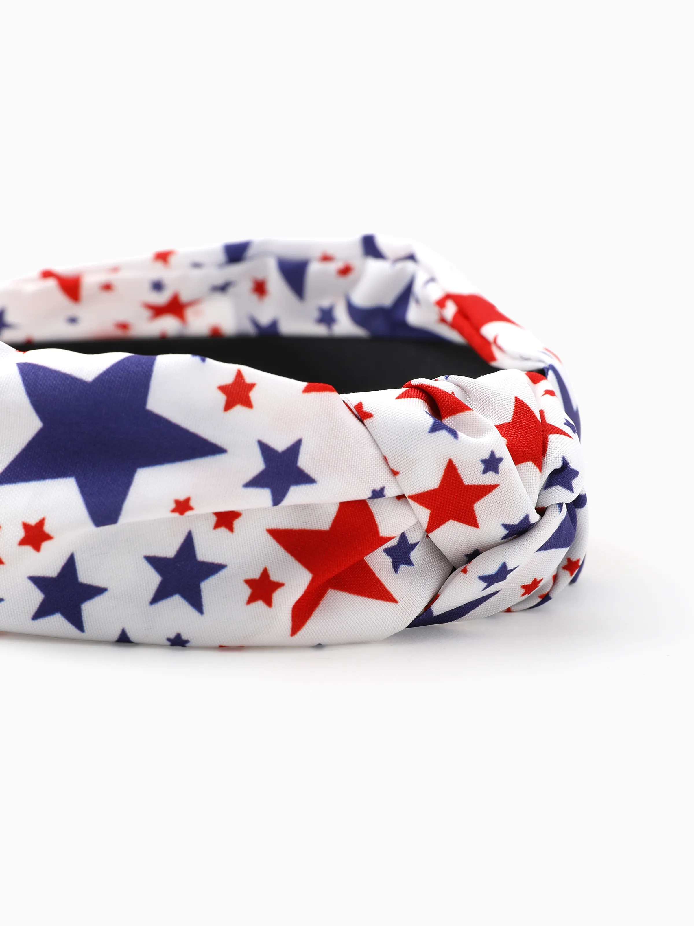 Independence Day Mommy and Me Patriotic Star Print Knotted Headband Color block - Image 9