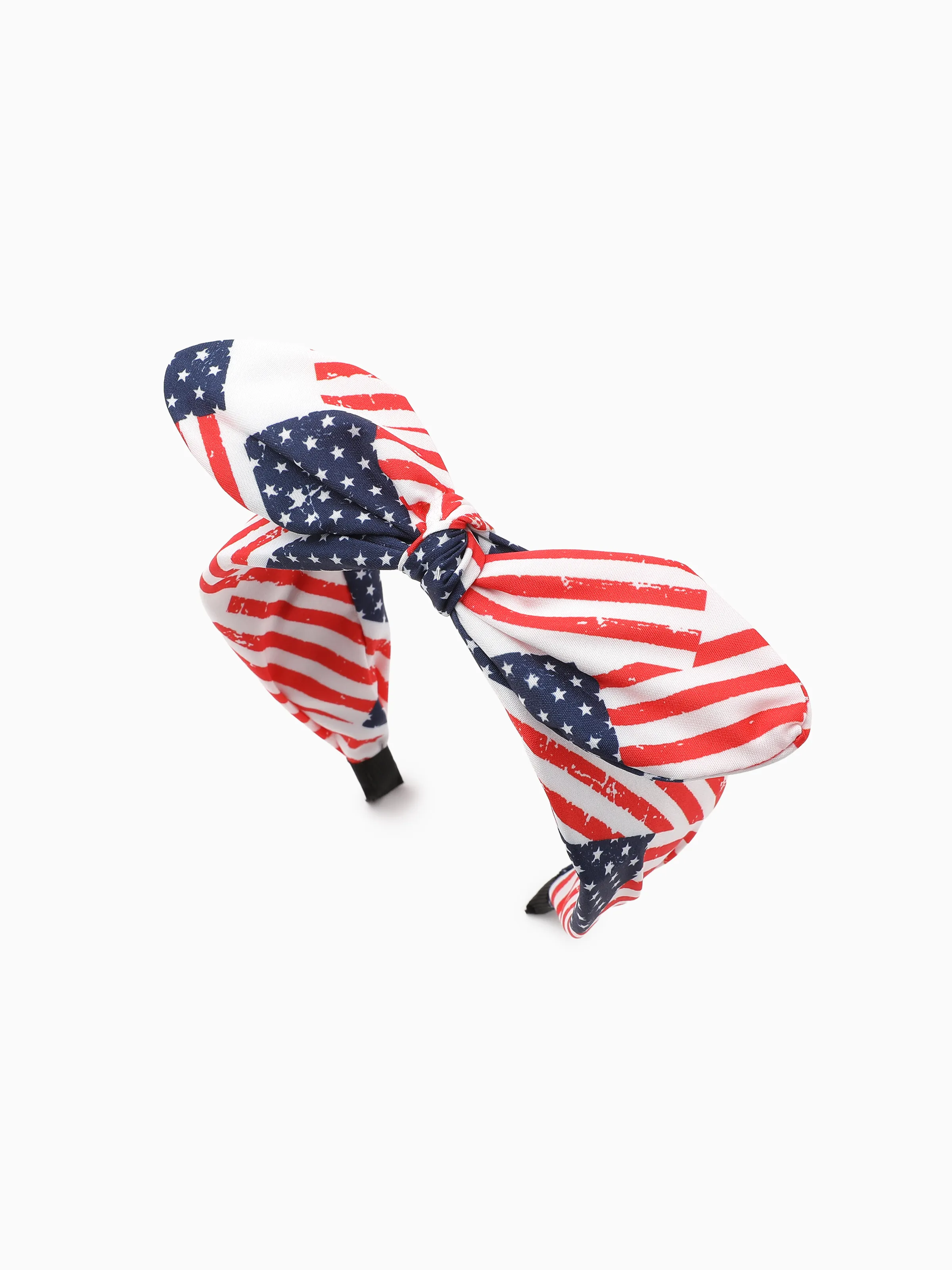 Independence Day Mommy and Me Patriotic Star Stripe Bow Headband Deep Blue - Image 8