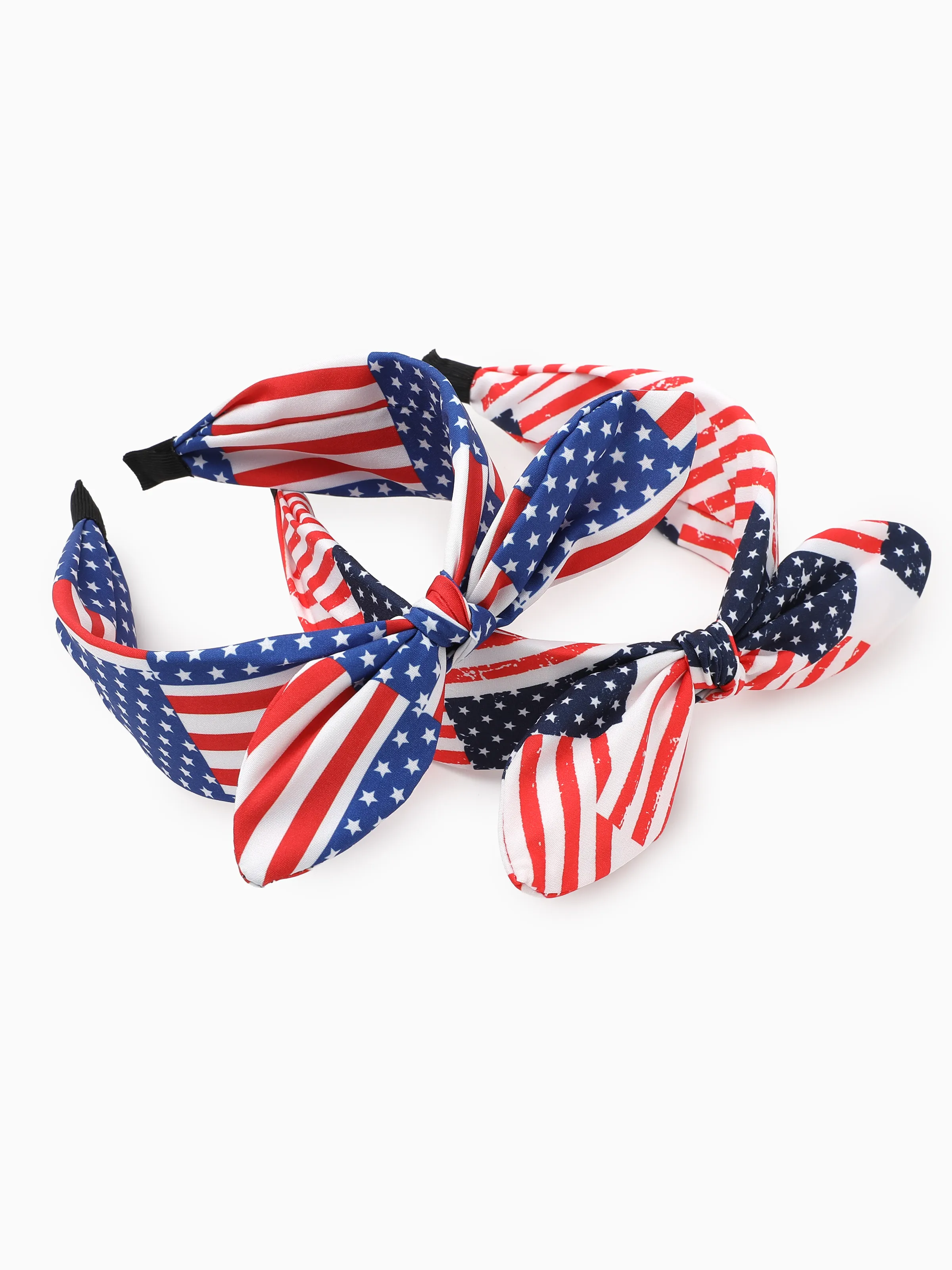 Independence Day Mommy and Me Patriotic Star Stripe Bow Headband Navy - Image 13