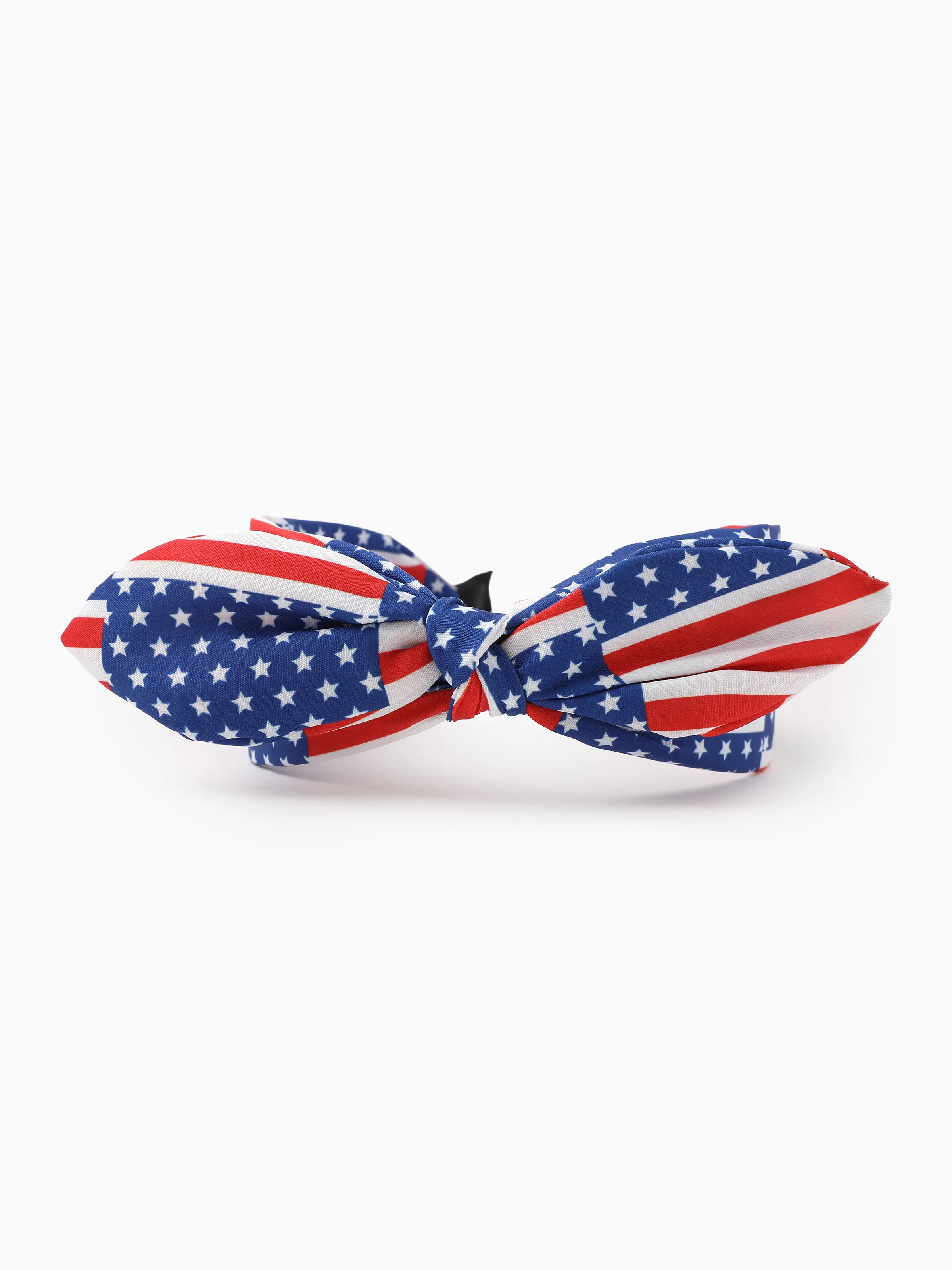 Independence Day Mommy and Me Patriotic Star Stripe Bow Headband Navy - Image 8
