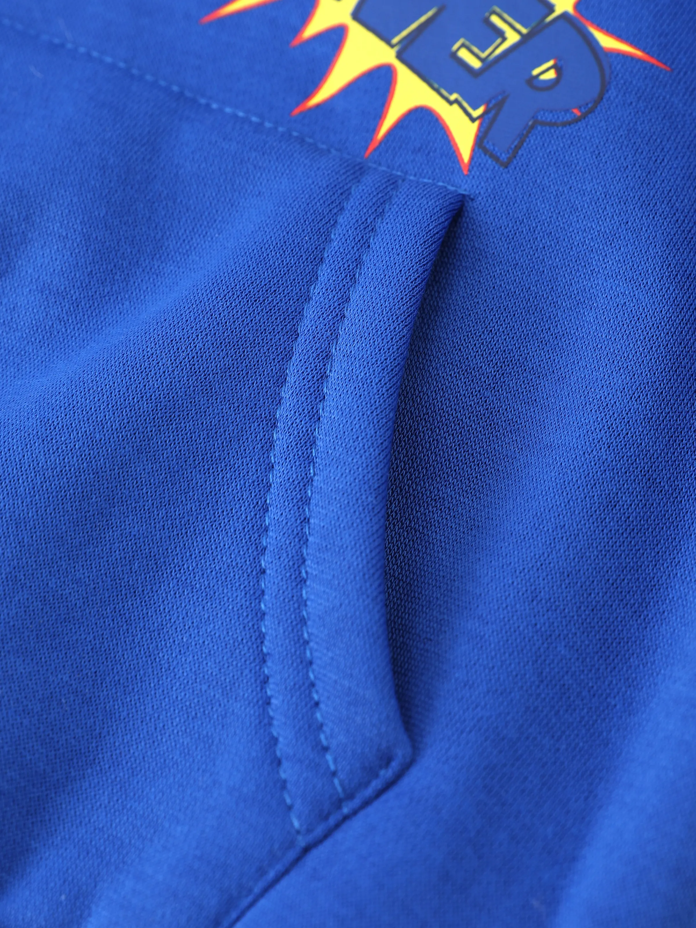 Justice League Toddler/Kid Boy 1pc Batman/Superman Pattern Hooded Sweatshirt Blue - Image 8
