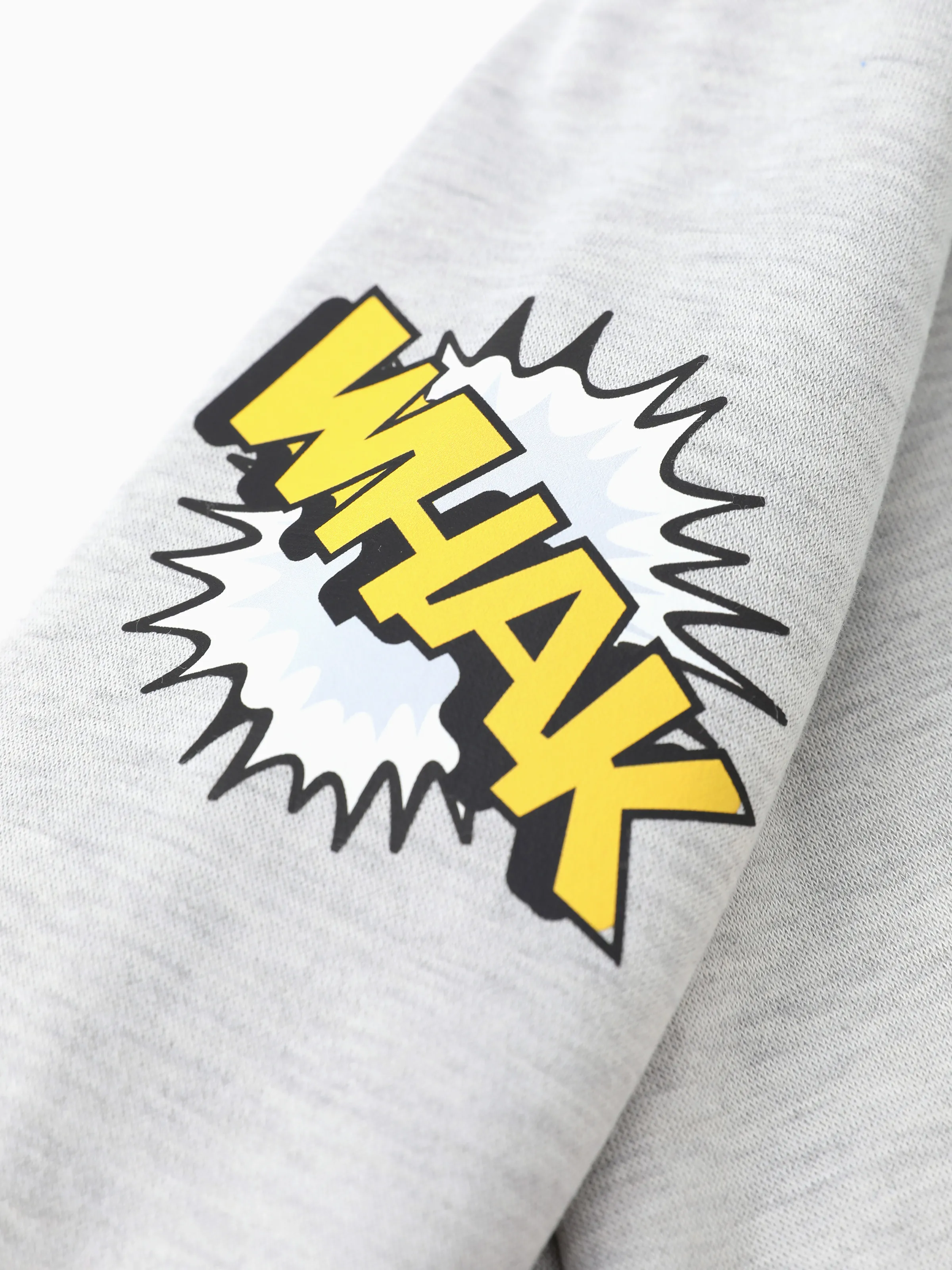 Justice League Toddler/Kid Boy 1pc Batman/Superman Pattern Hooded Sweatshirt Lightgrey - Image 4