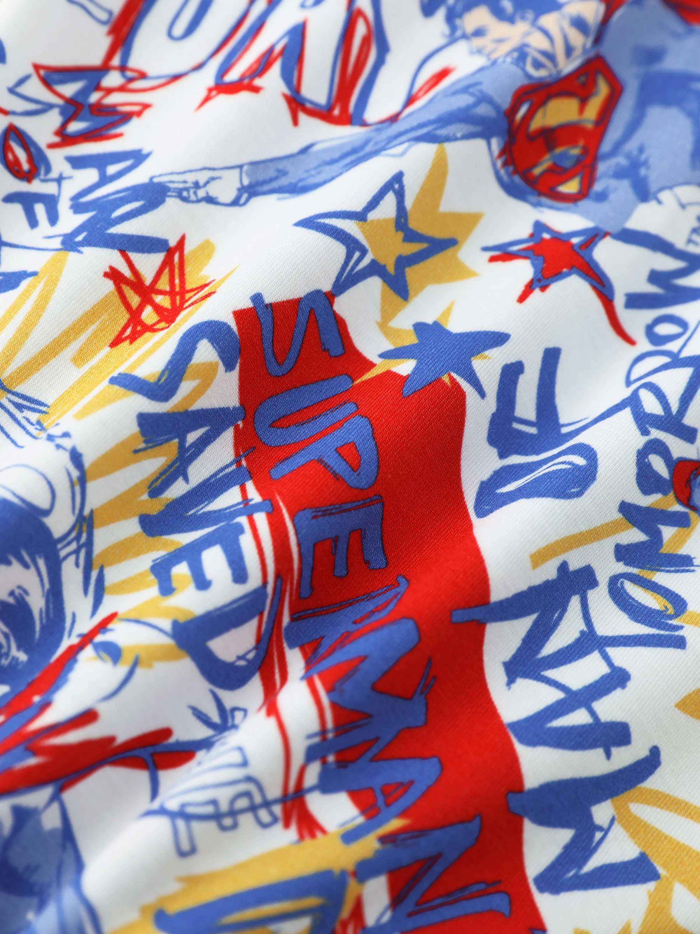 Justice League Toddler/Kid Boy Bamboo Superman 2pcs Snug-Fitting Pajamas Set Blue - Image 11