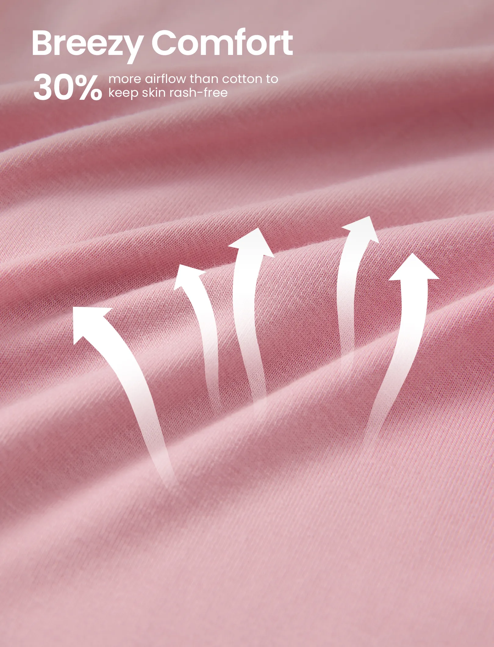 Kids Baby / Girl Bamboo Pajamas With Childlike Print (Snug-Fitting) Pink - Image 6