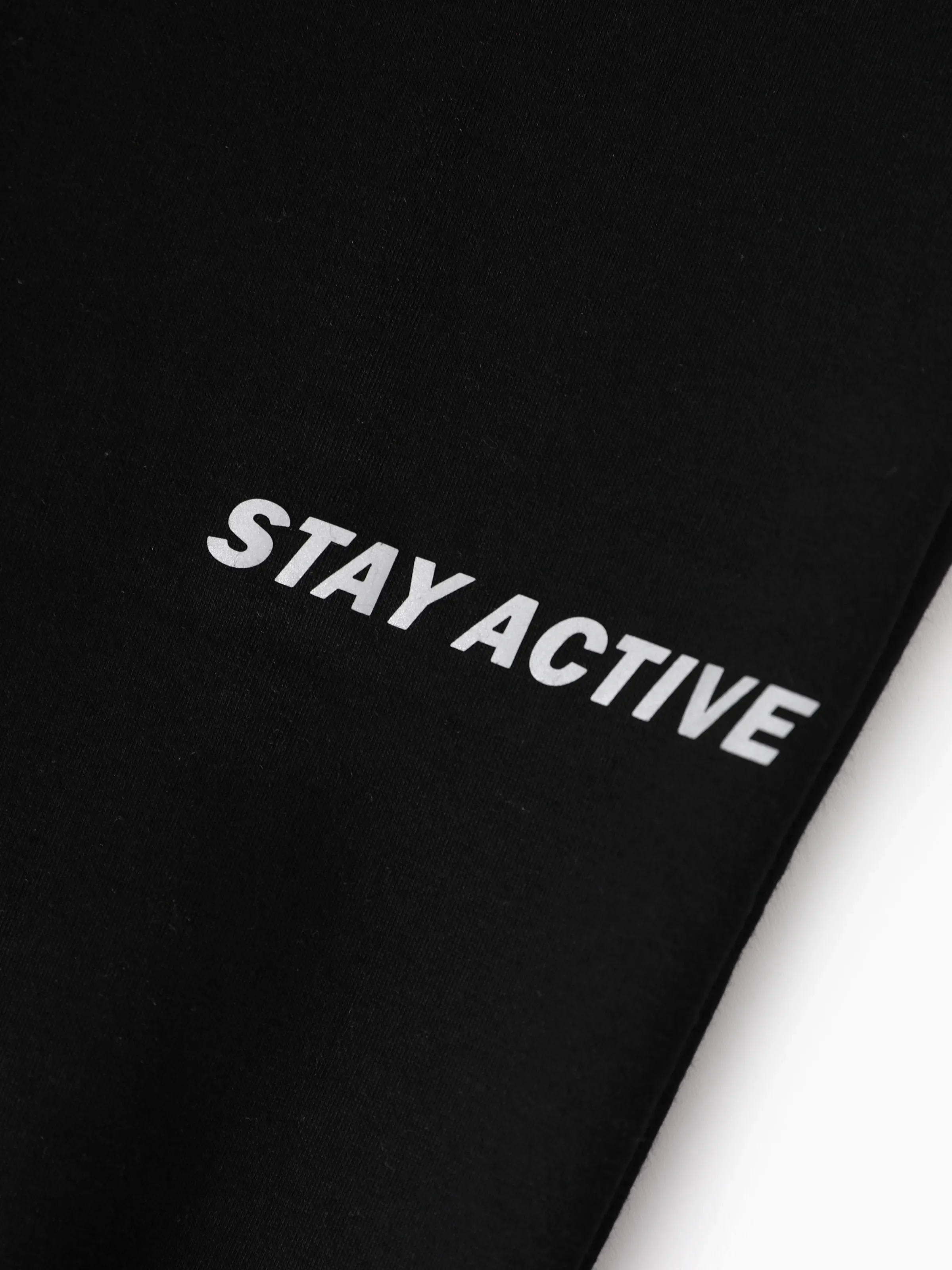 kids fleece lined jogger pants with reflective print and pockets warm breathable and moisture wicking sweatpants for boys and girls deep black - Image 12